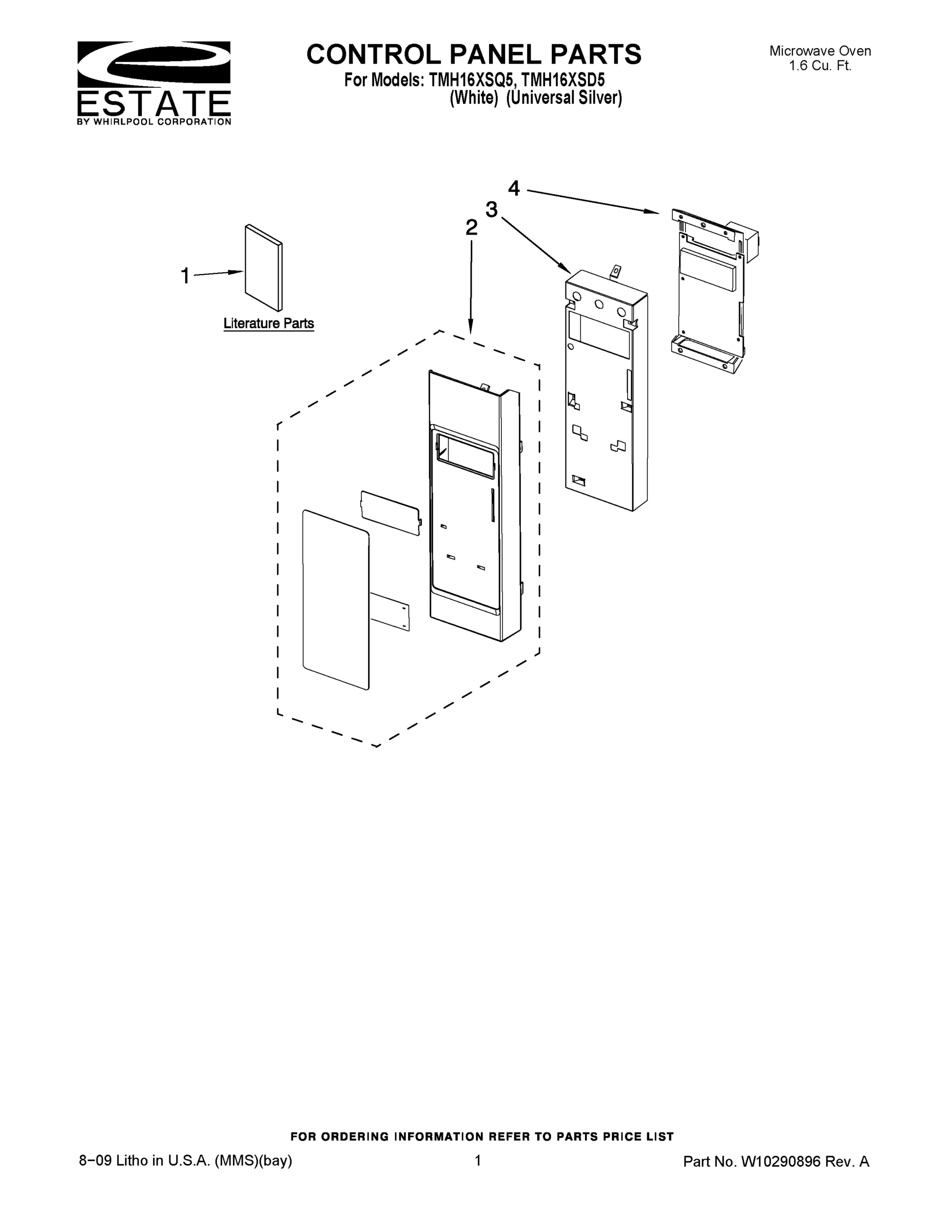 01 - CONTROL PANEL PARTS