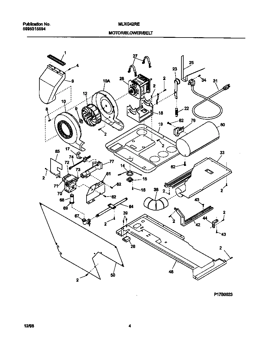 03 - MOTOR/BLOWER/BELT