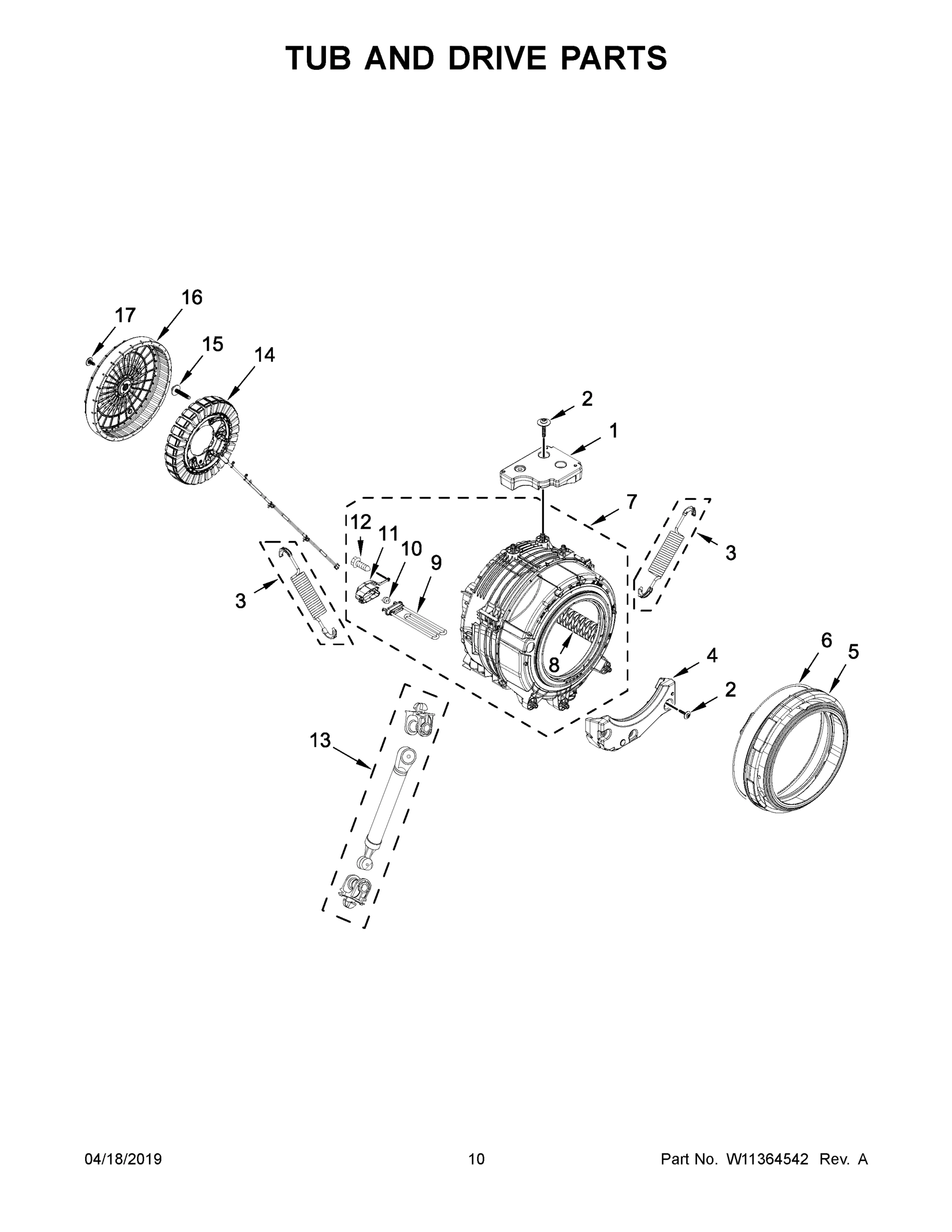 06 - TUB AND DRIVE PARTS