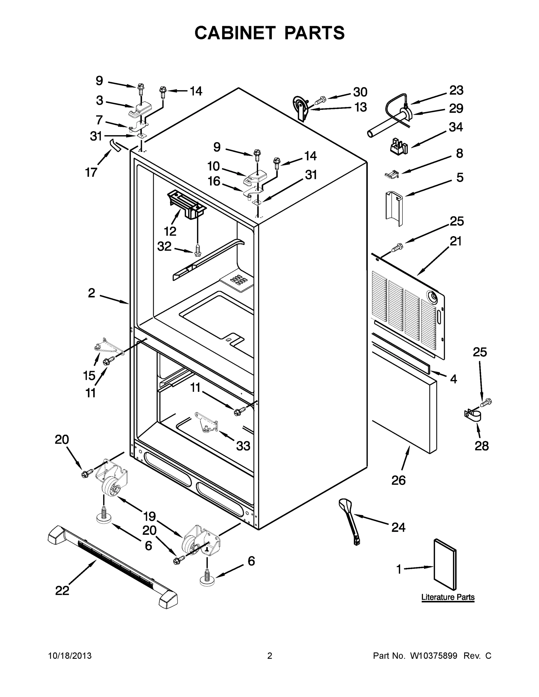 02 - CABINET PARTS