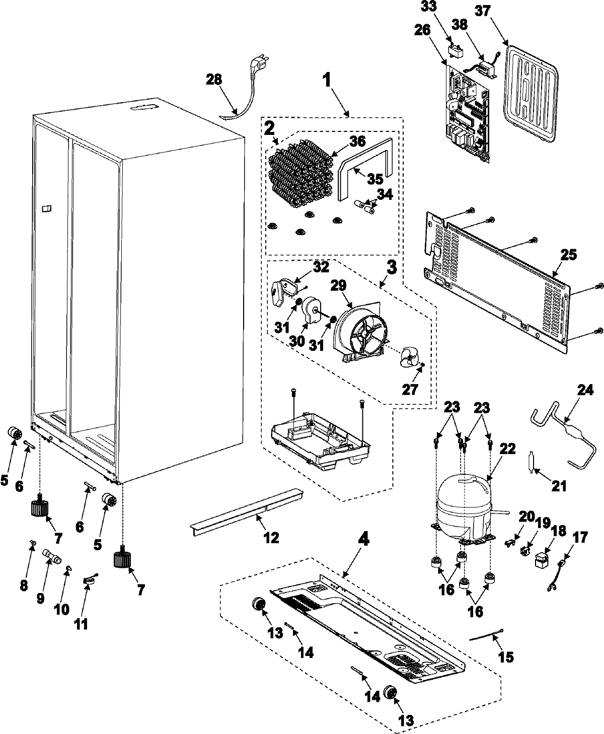 08 - MACHINE COMPARTMENT-COMPRESSOR