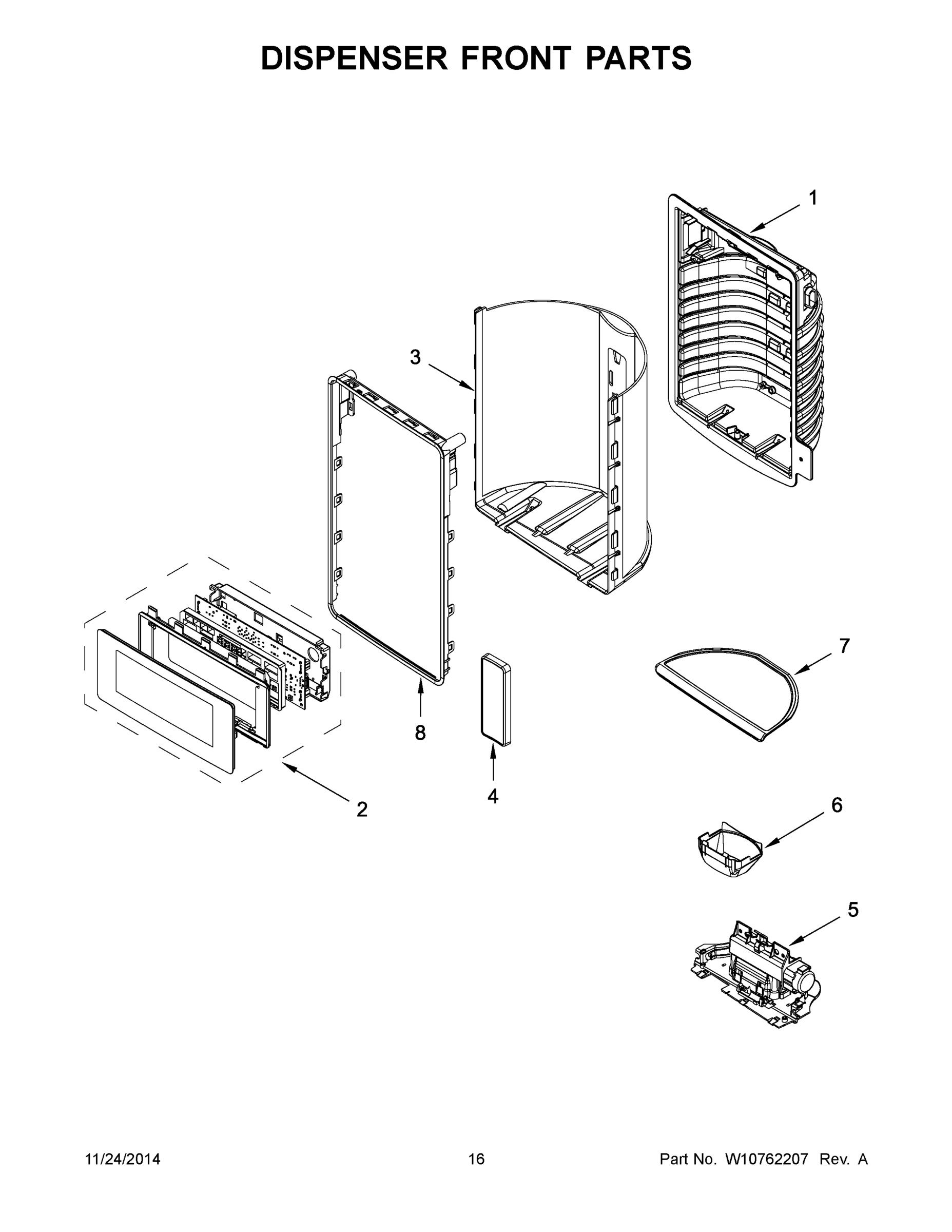 09 - DISPENSER FRONT PARTS