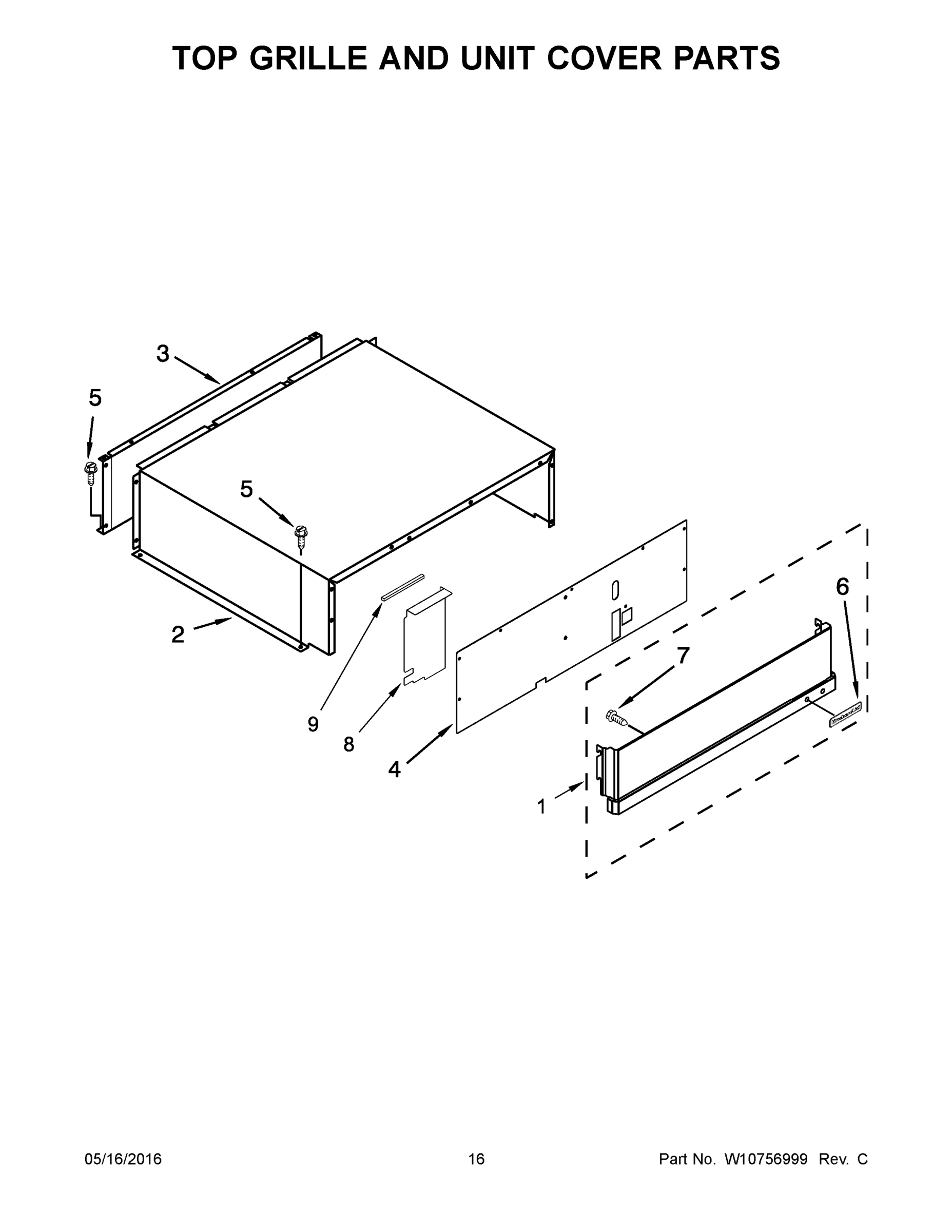 09 - TOP GRILLE AND UNIT COVER PARTS