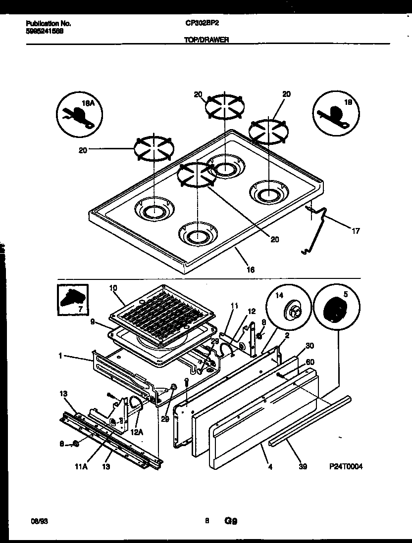 05 - COOKTOP AND BROILER DRAWER PARTS