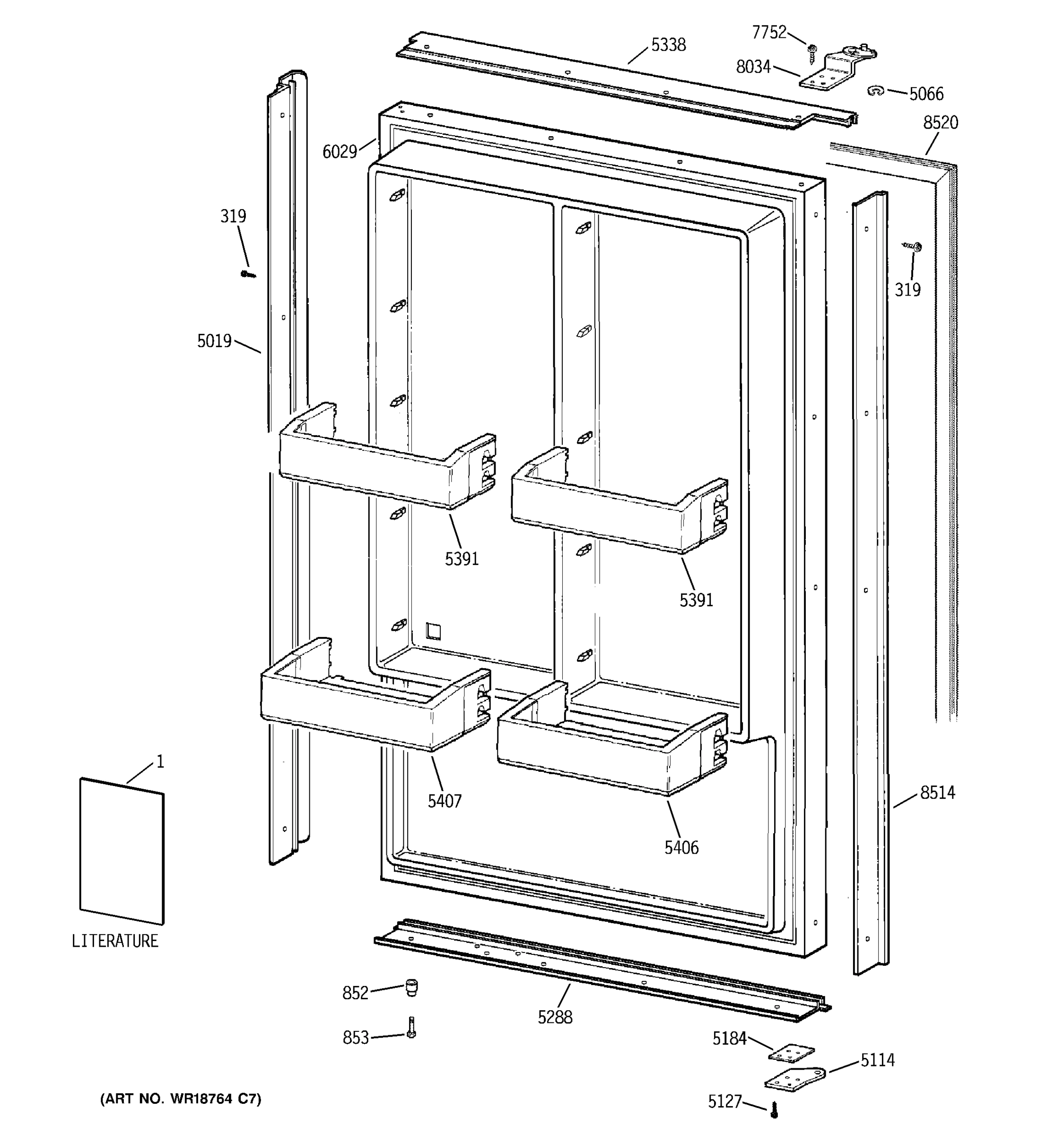 FREEZER DOOR