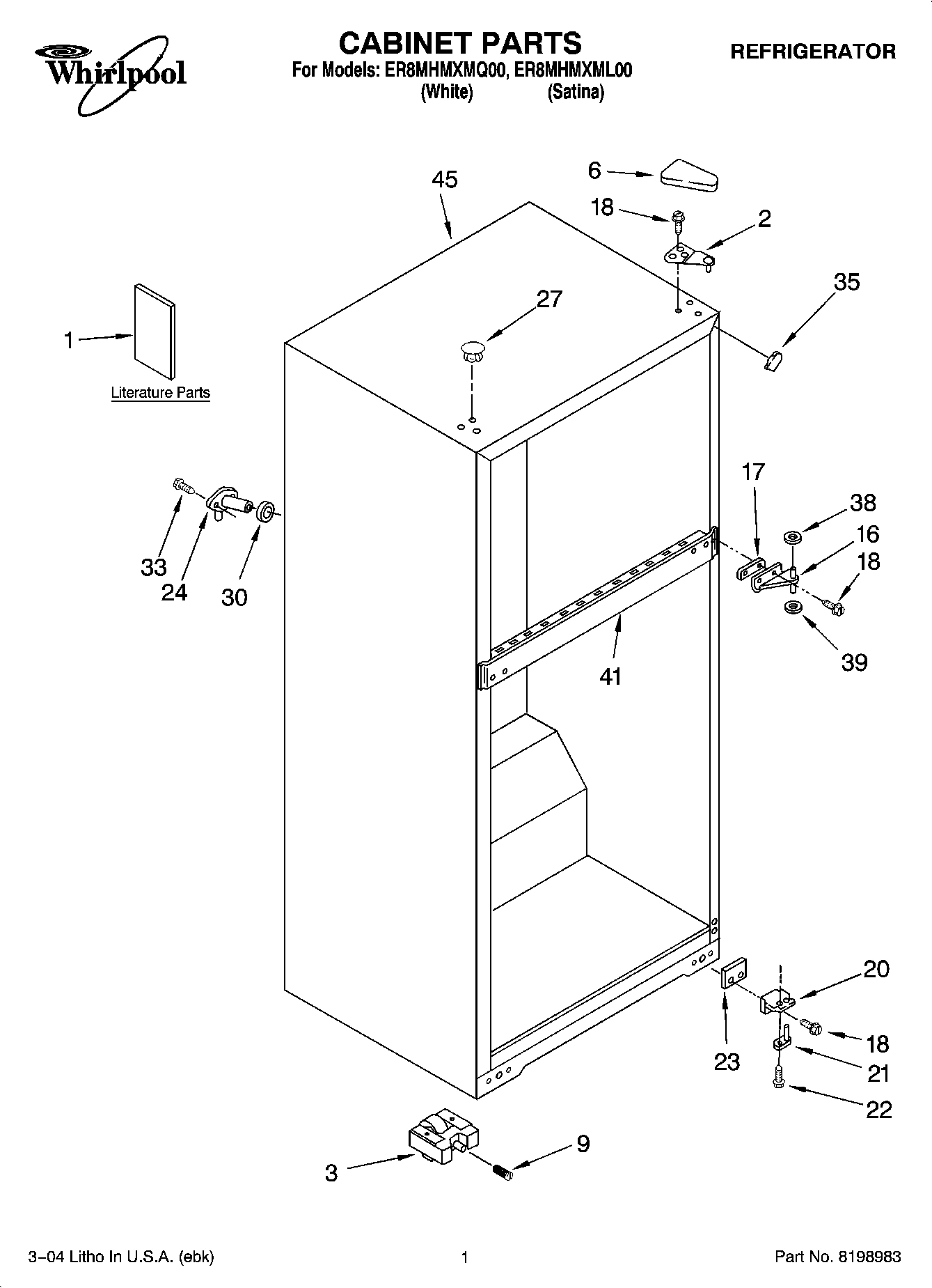 01 - CABINET PARTS