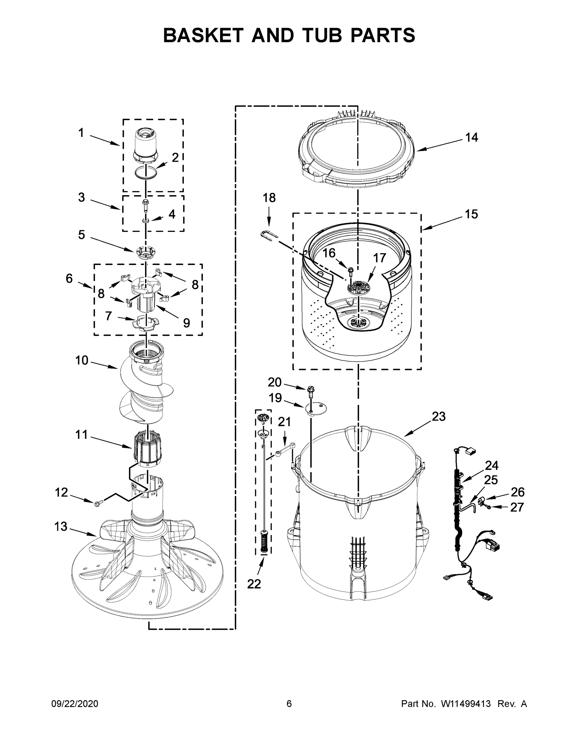 04 - BASKET AND TUB PARTS