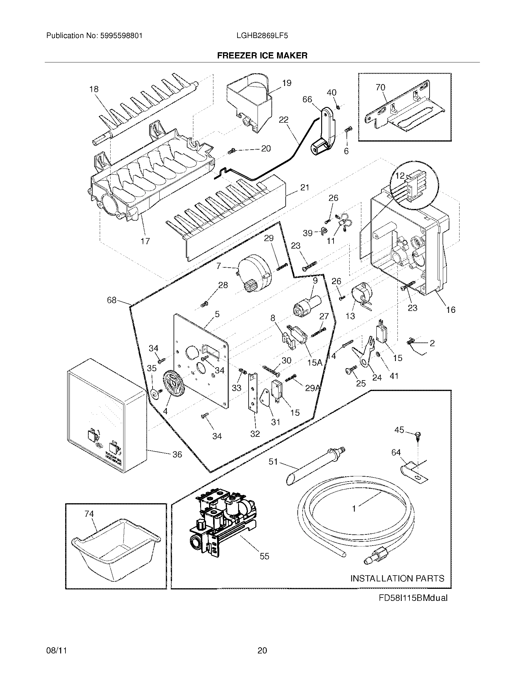 19 - FREEZER ICE MAKER