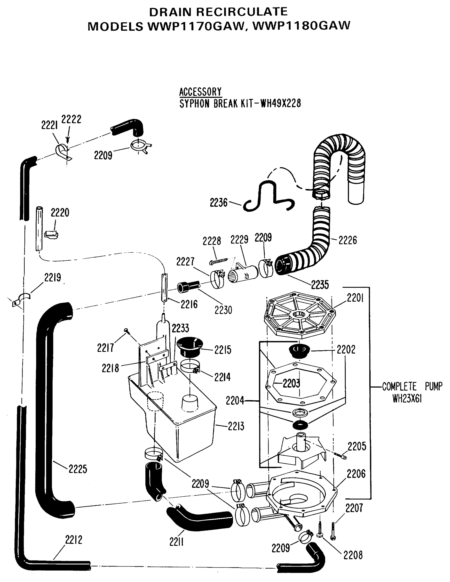 DRAIN RECIRCULATE
