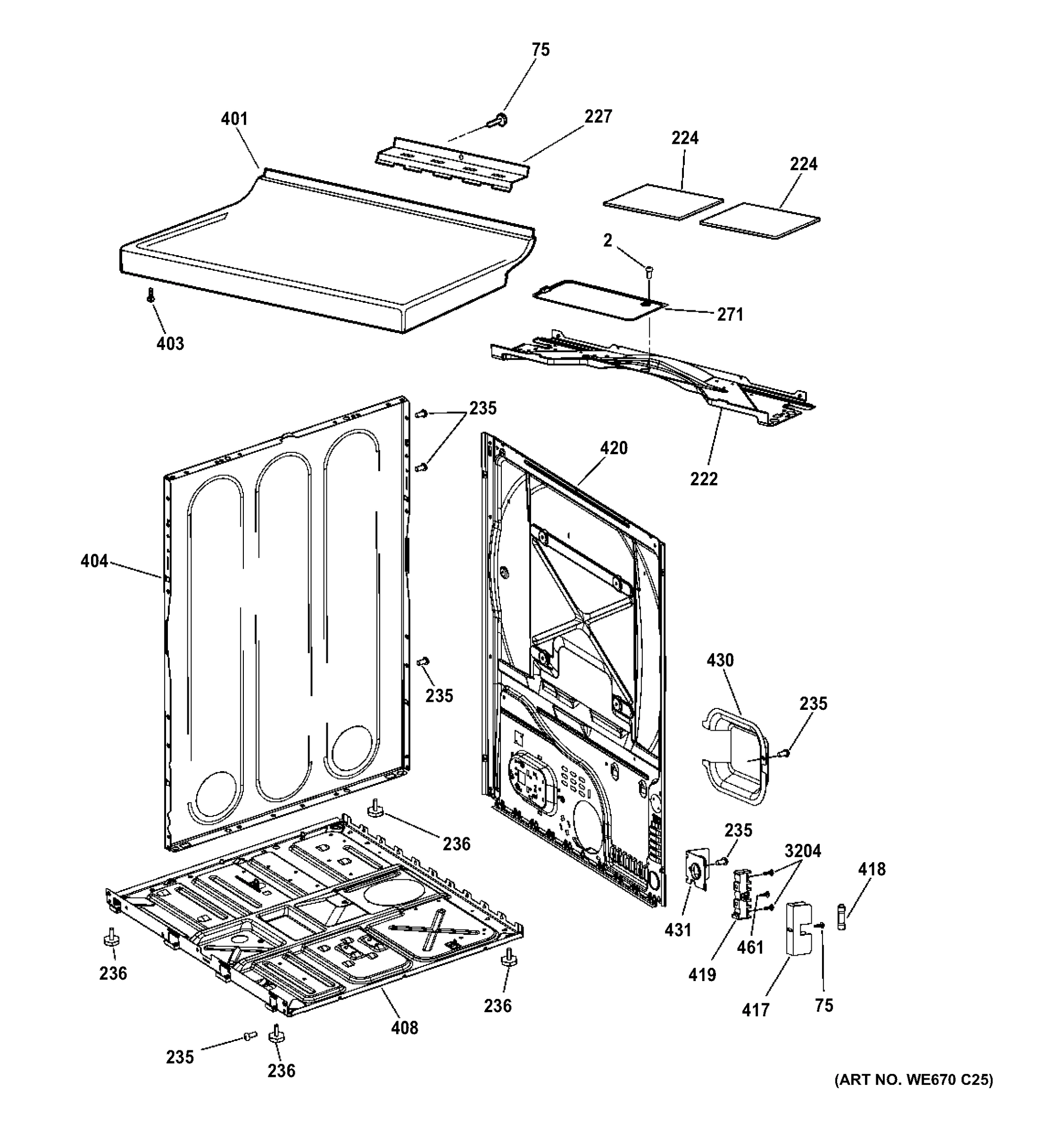CABINET & TOP PANEL
