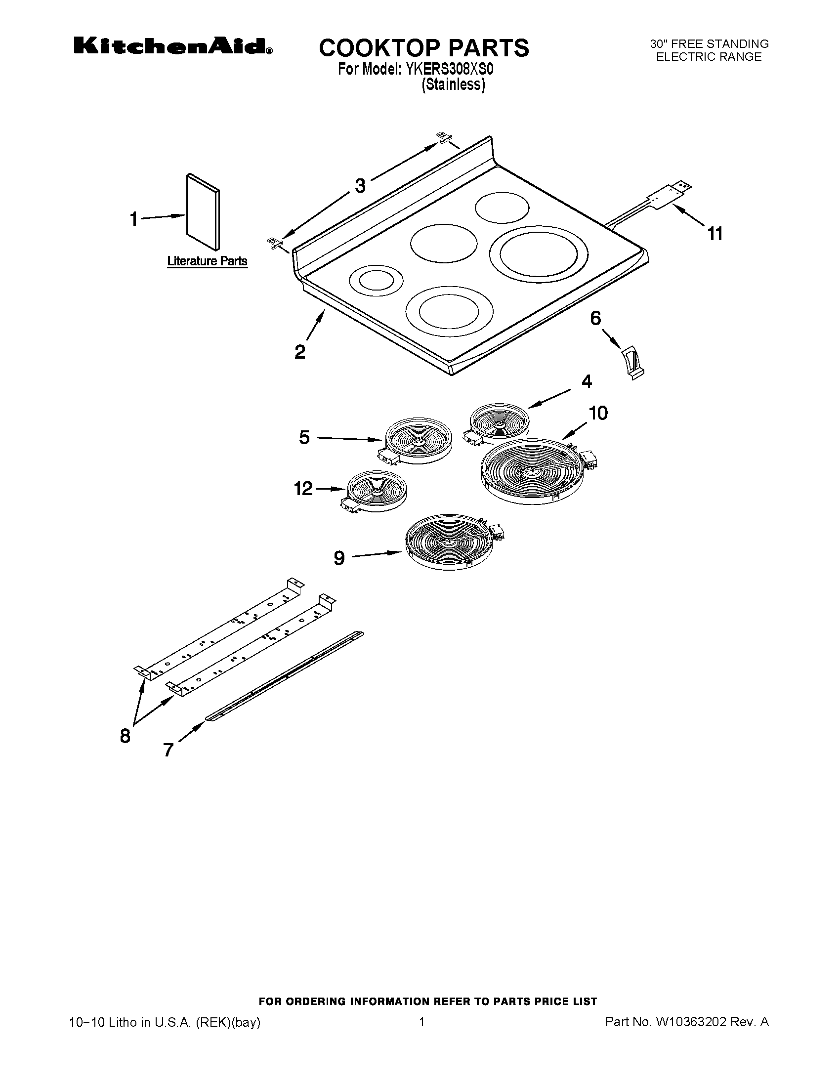 01 - COOKTOP PARTS