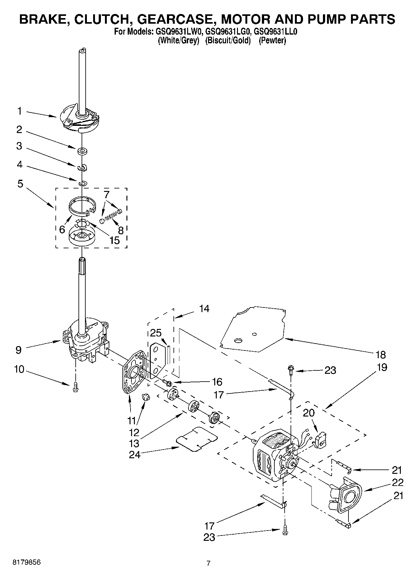 04 - BRAKE, CLUTCH, GEARCASE, MOTOR AND PUMP