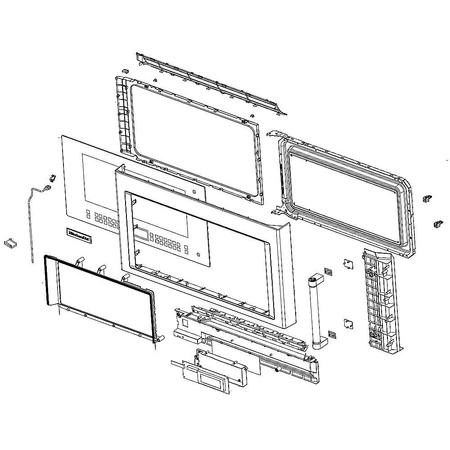 W11205133 Whirlpool Microwave Door