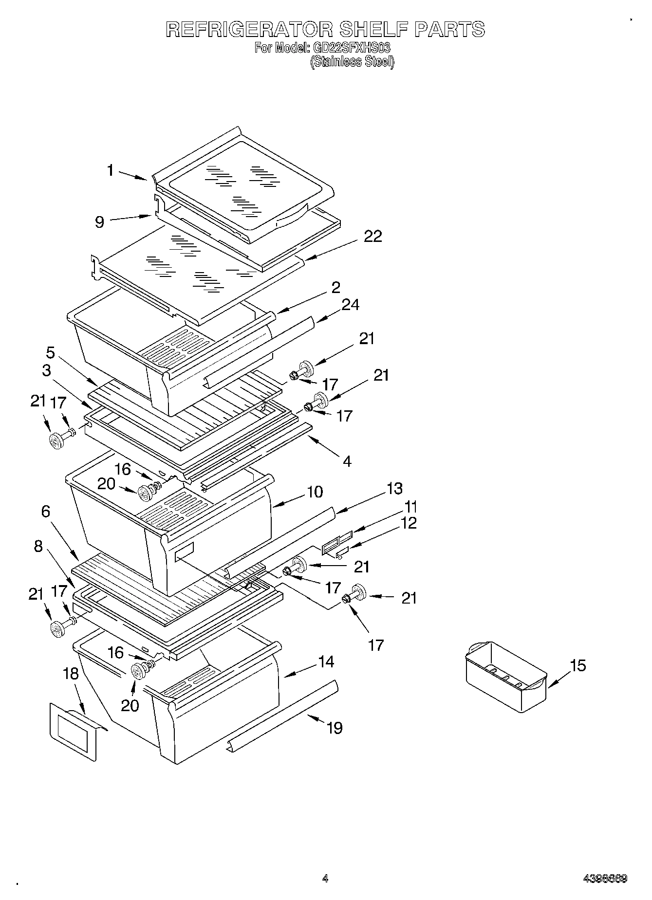 03 - REFRIGERATOR SHELF