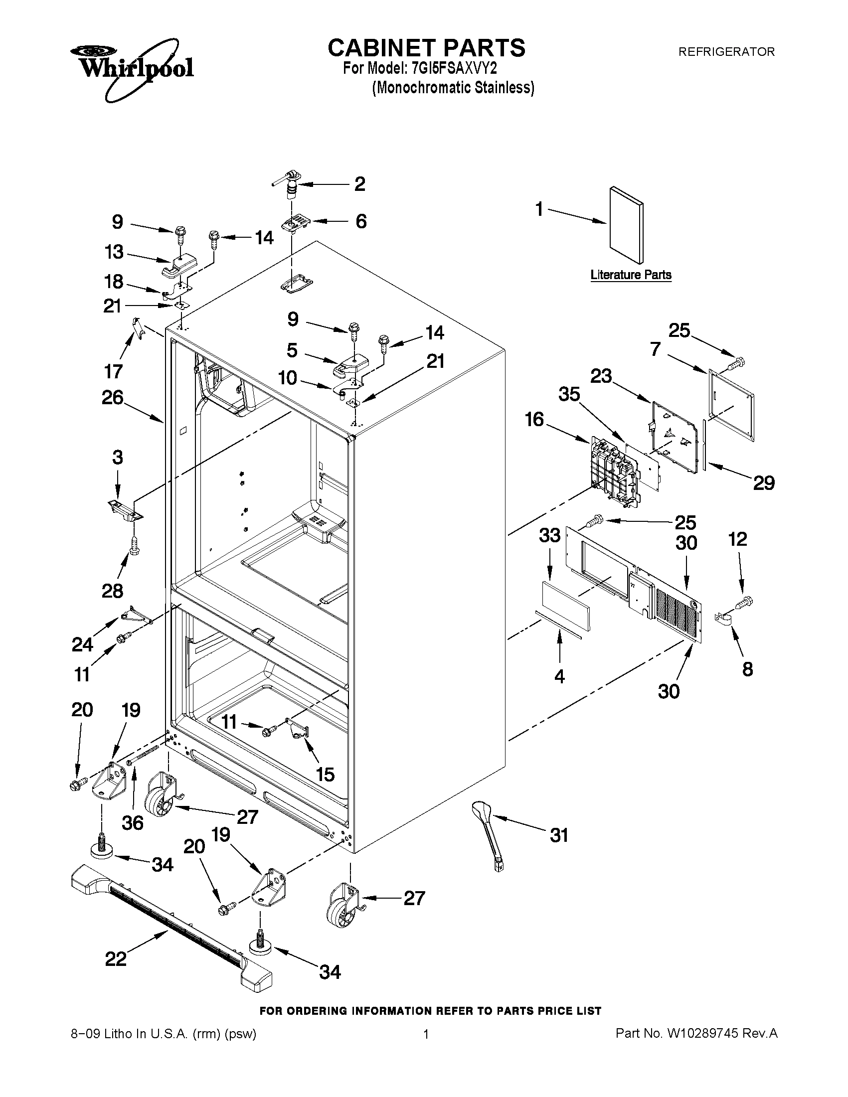 01 - CABINET PARTS