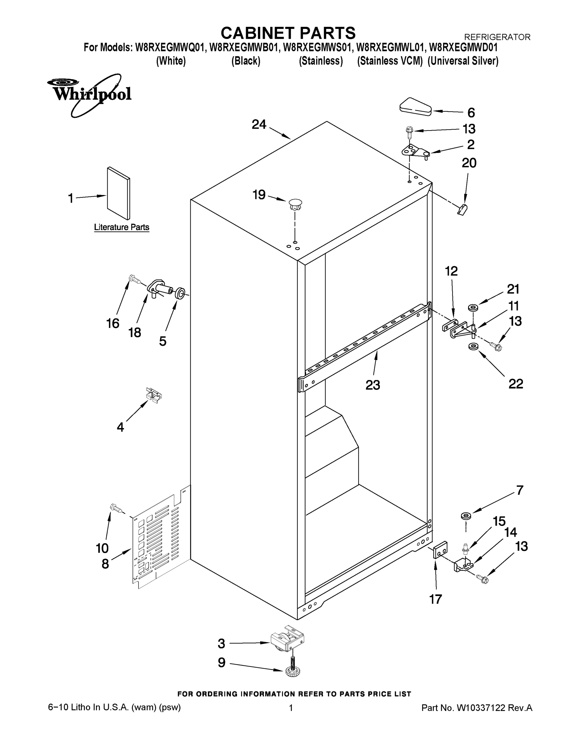 01 - CABINET PARTS