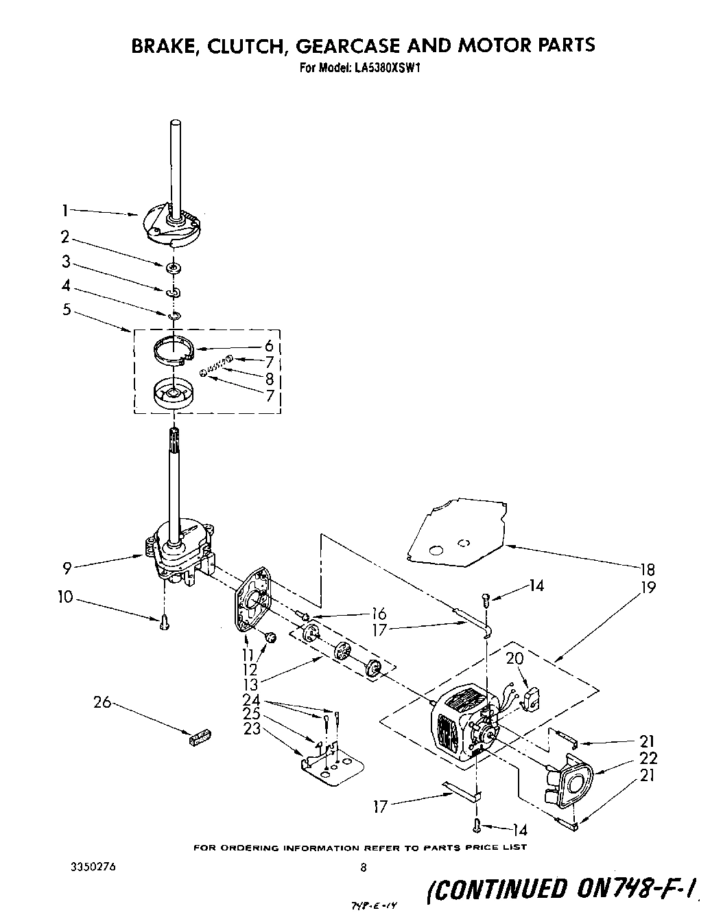 06 - BRAKE, CLUTCH, GEARCASE, MOTOR AND PUMP