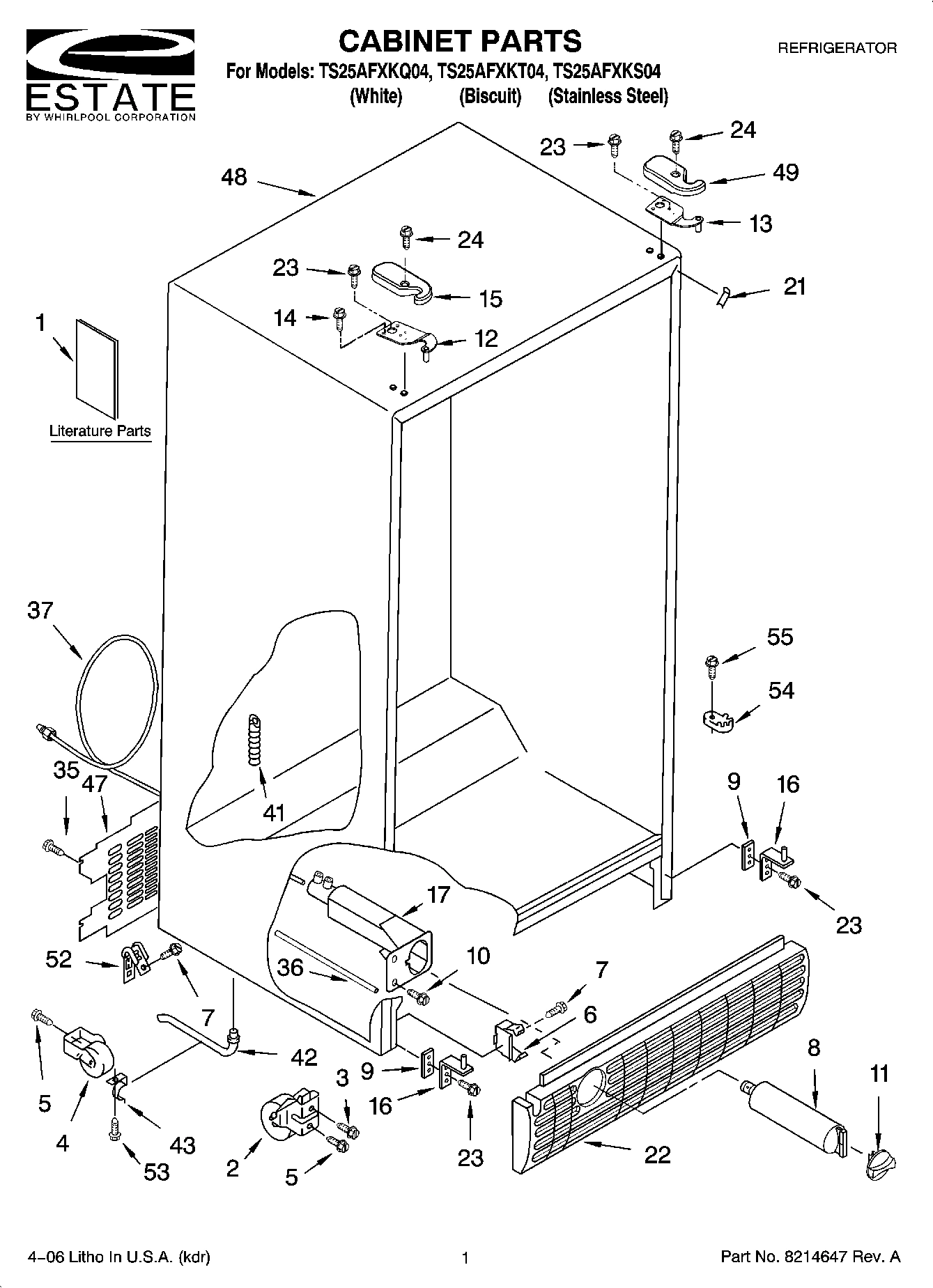 01 - CABINET PARTS