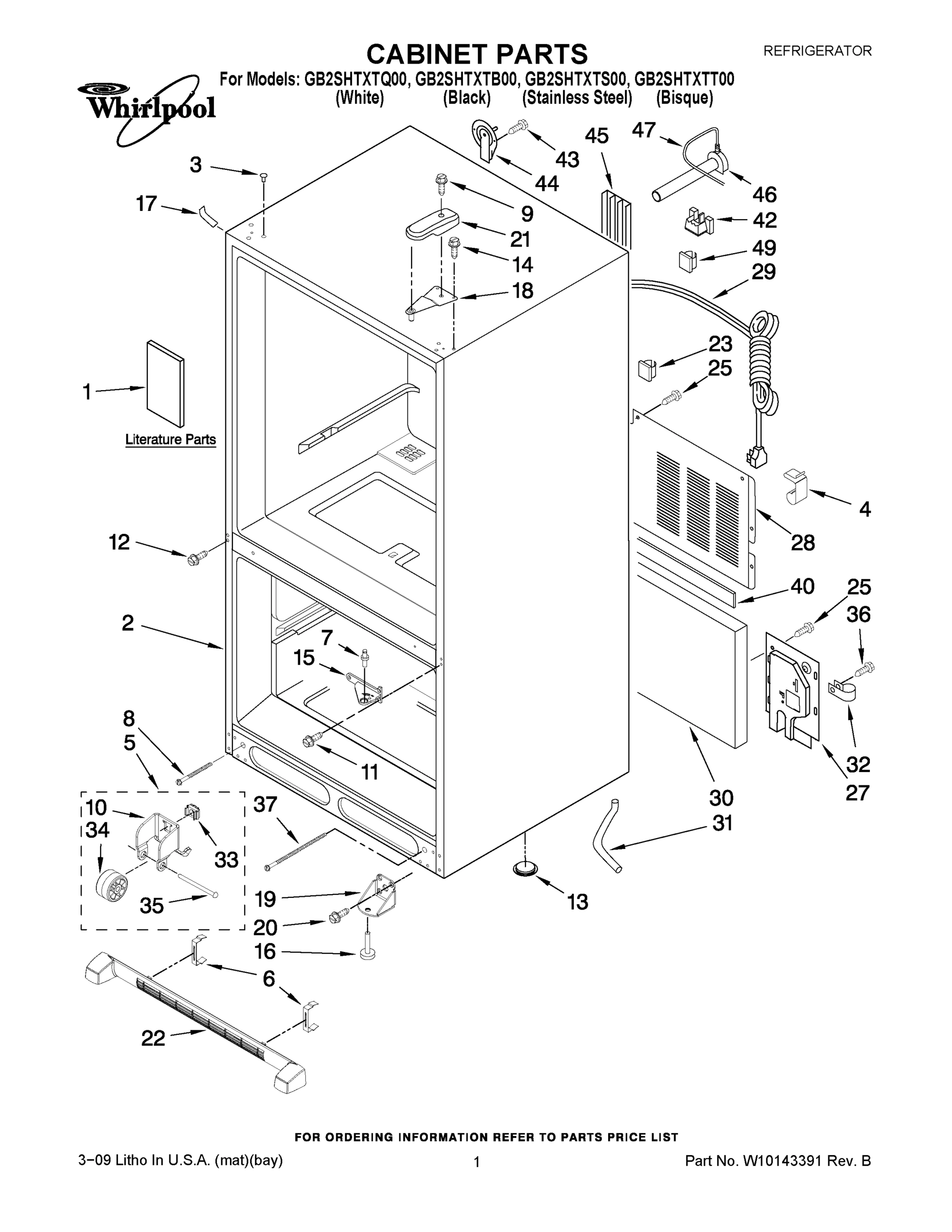 01 - CABINET PARTS