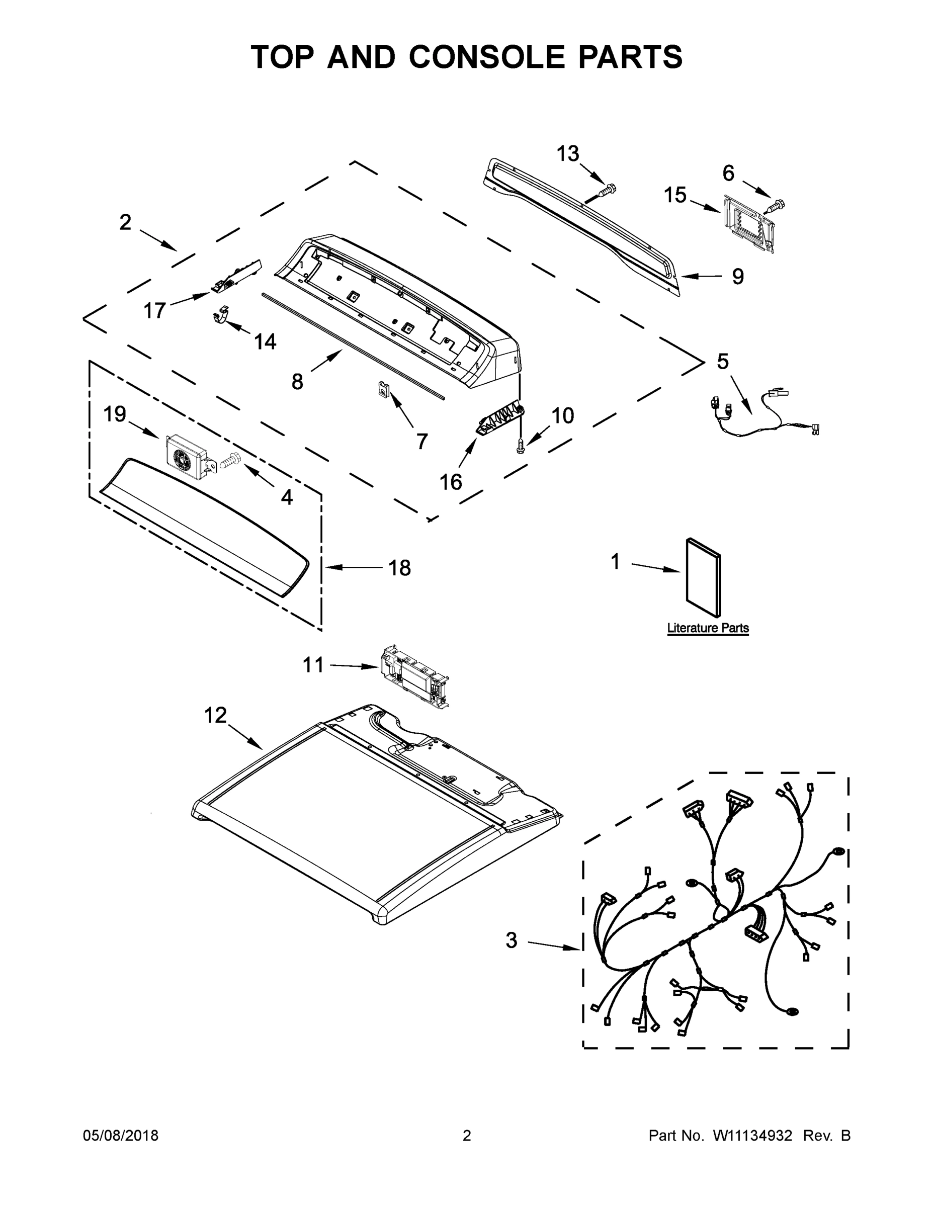 02 - TOP AND CONSOLE PARTS