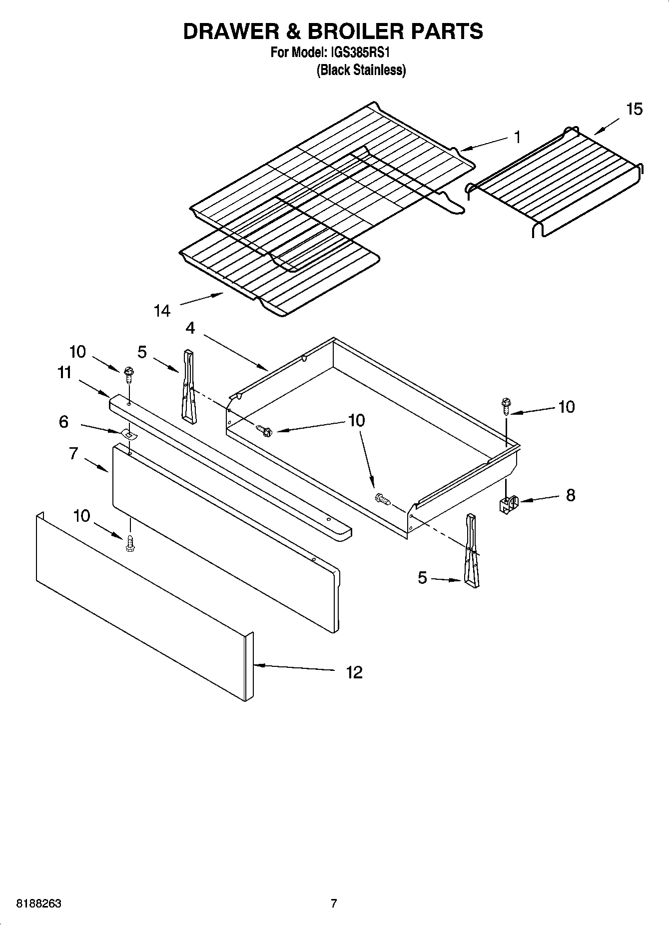 05 - DRAWER & BROILER PARTS