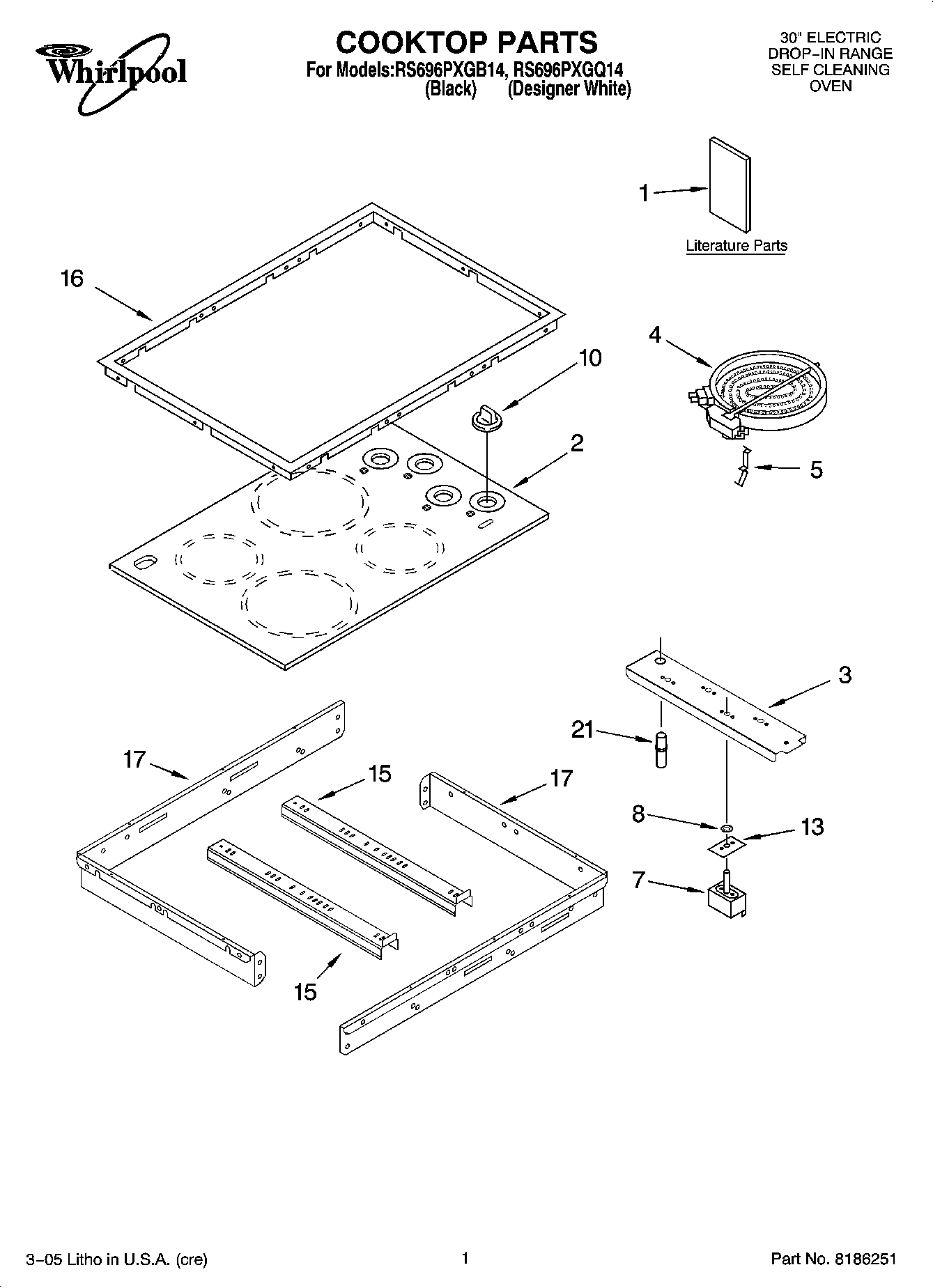 01 - COOKTOP PARTS