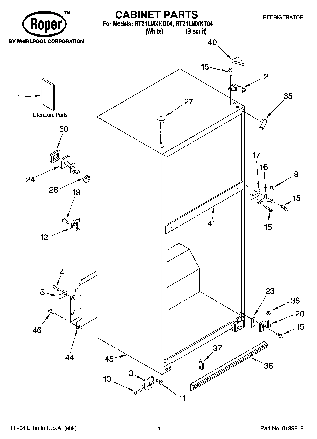 01 - CABINET PARTS