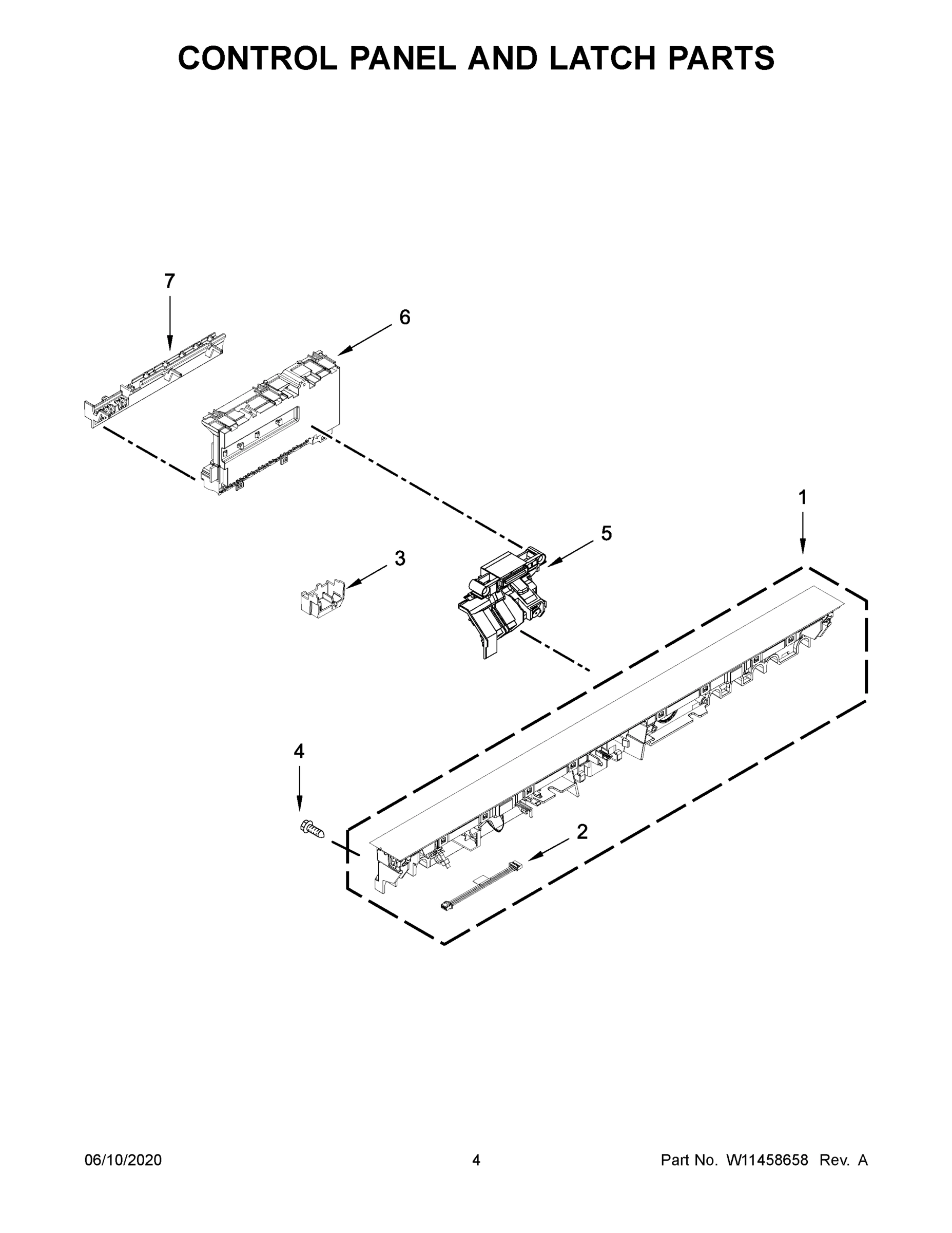 03 - CONTROL PANEL AND LATCH PARTS