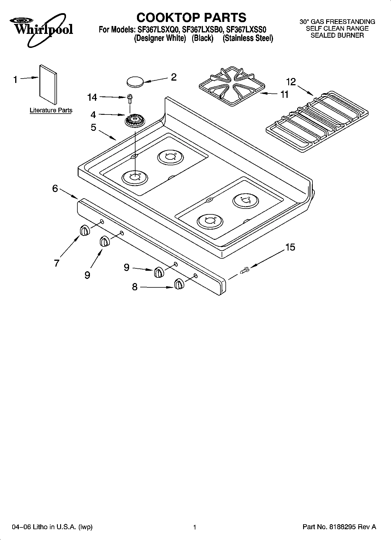 01 - COOKTOP PARTS