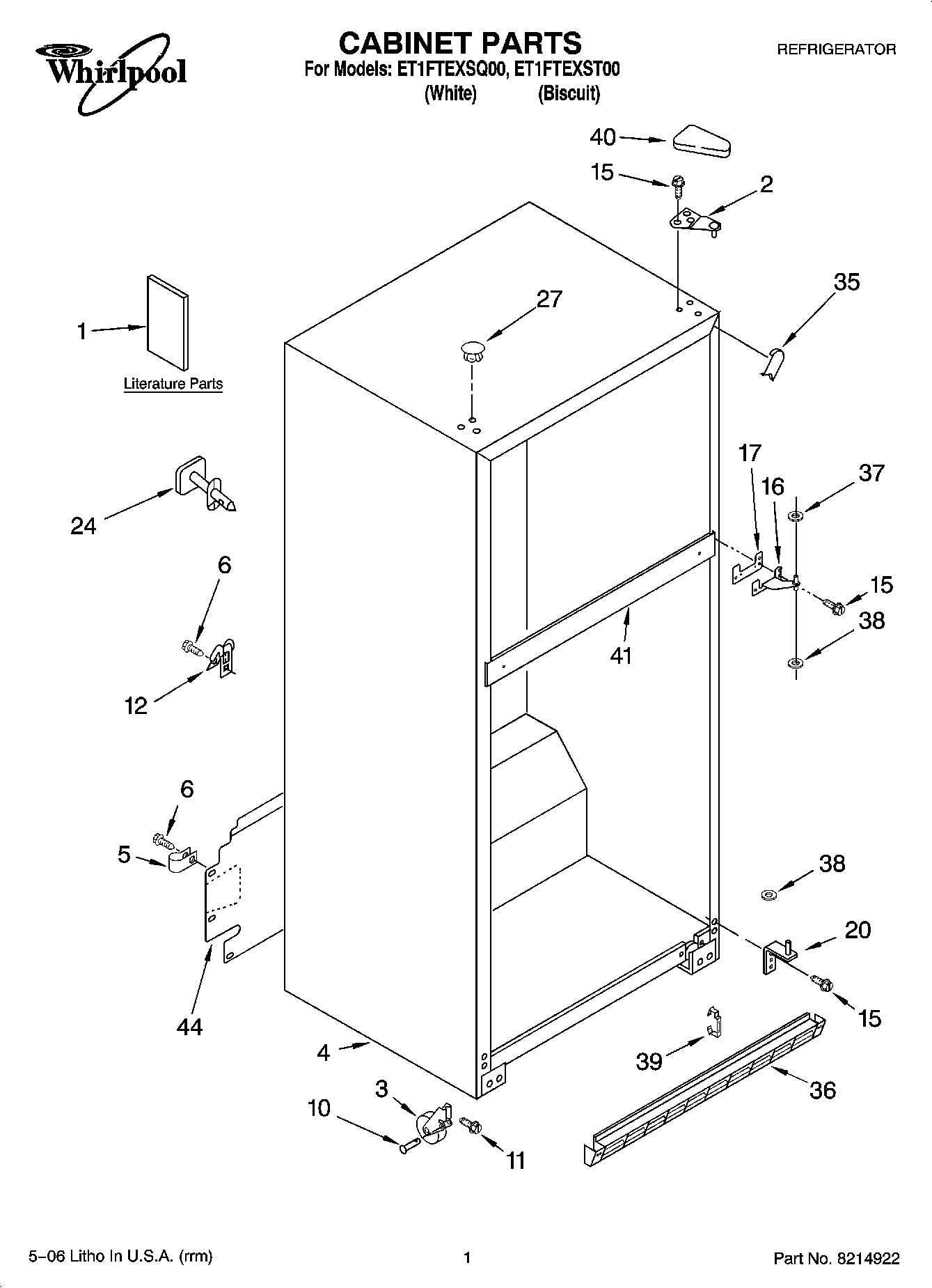 01 - CABINET PARTS