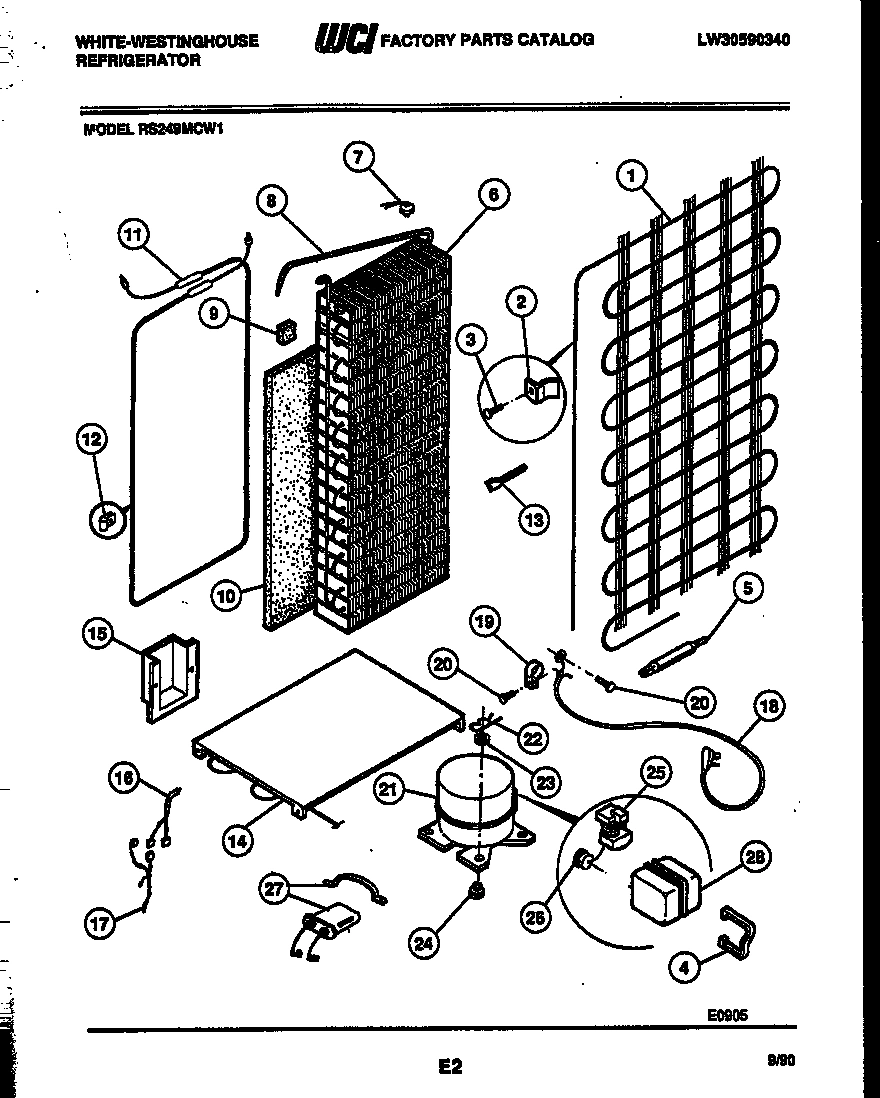 10 - SYSTEM AND AUTOMATIC DEFROST PARTS