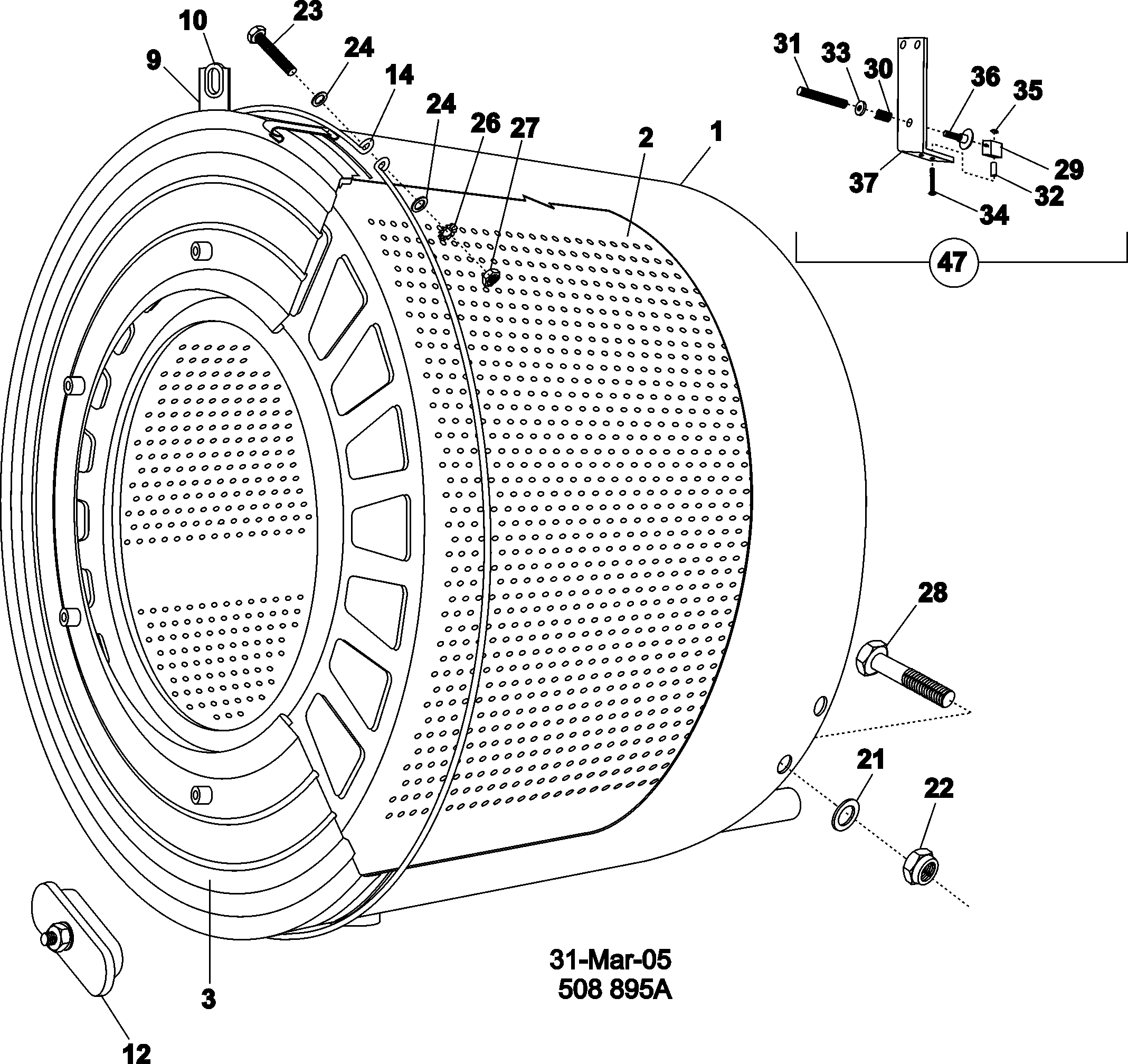 10 - WASH DRUM AND TUB