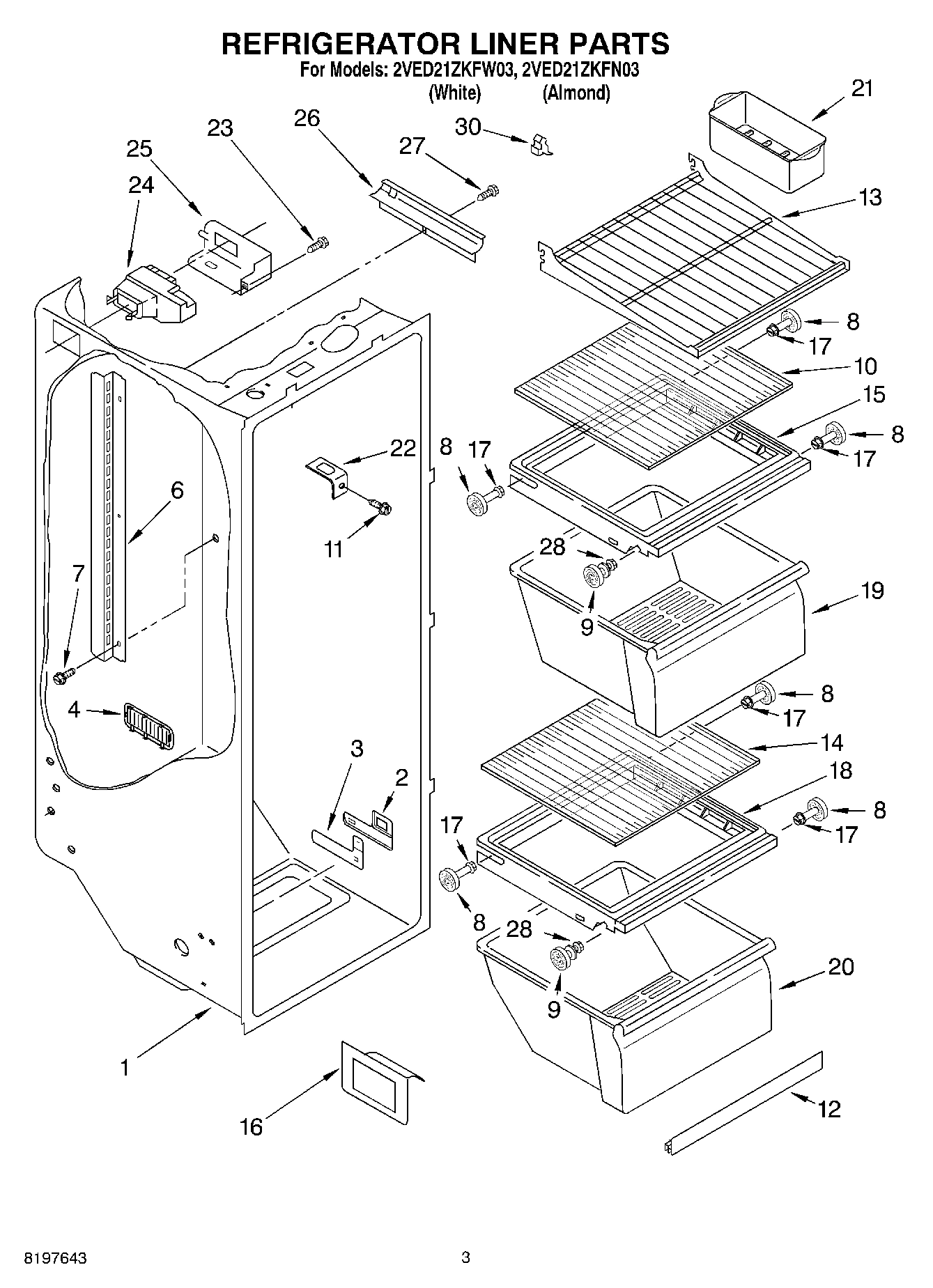 02 - REFRIGERATOR LINER