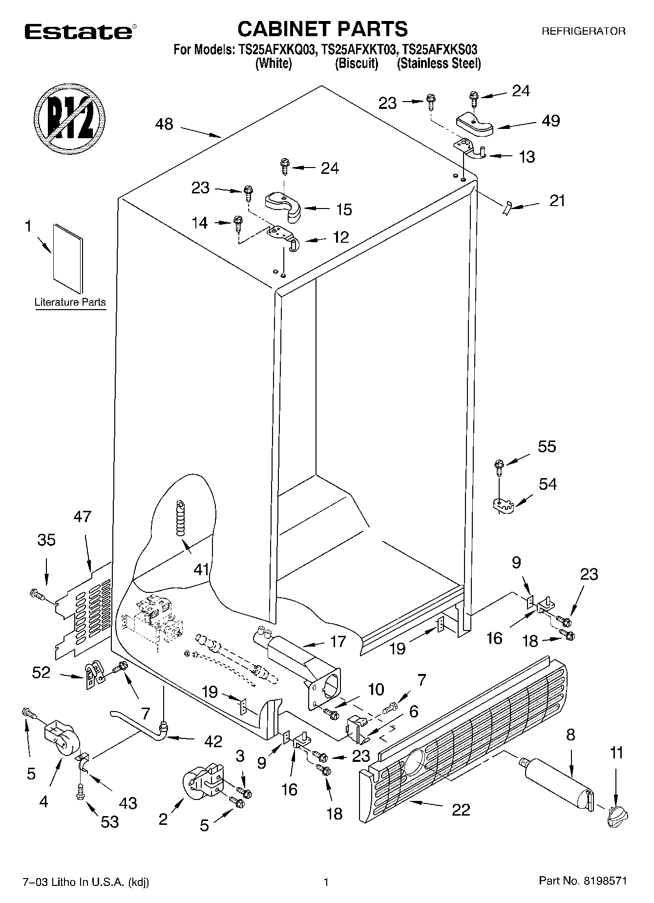 01 - CABINET PARTS