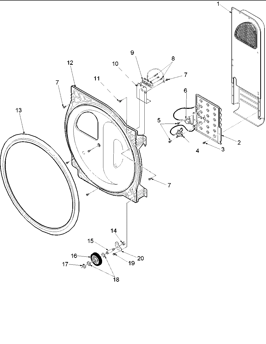 06 - Rear Bulkhead, Rollers & Air Duct