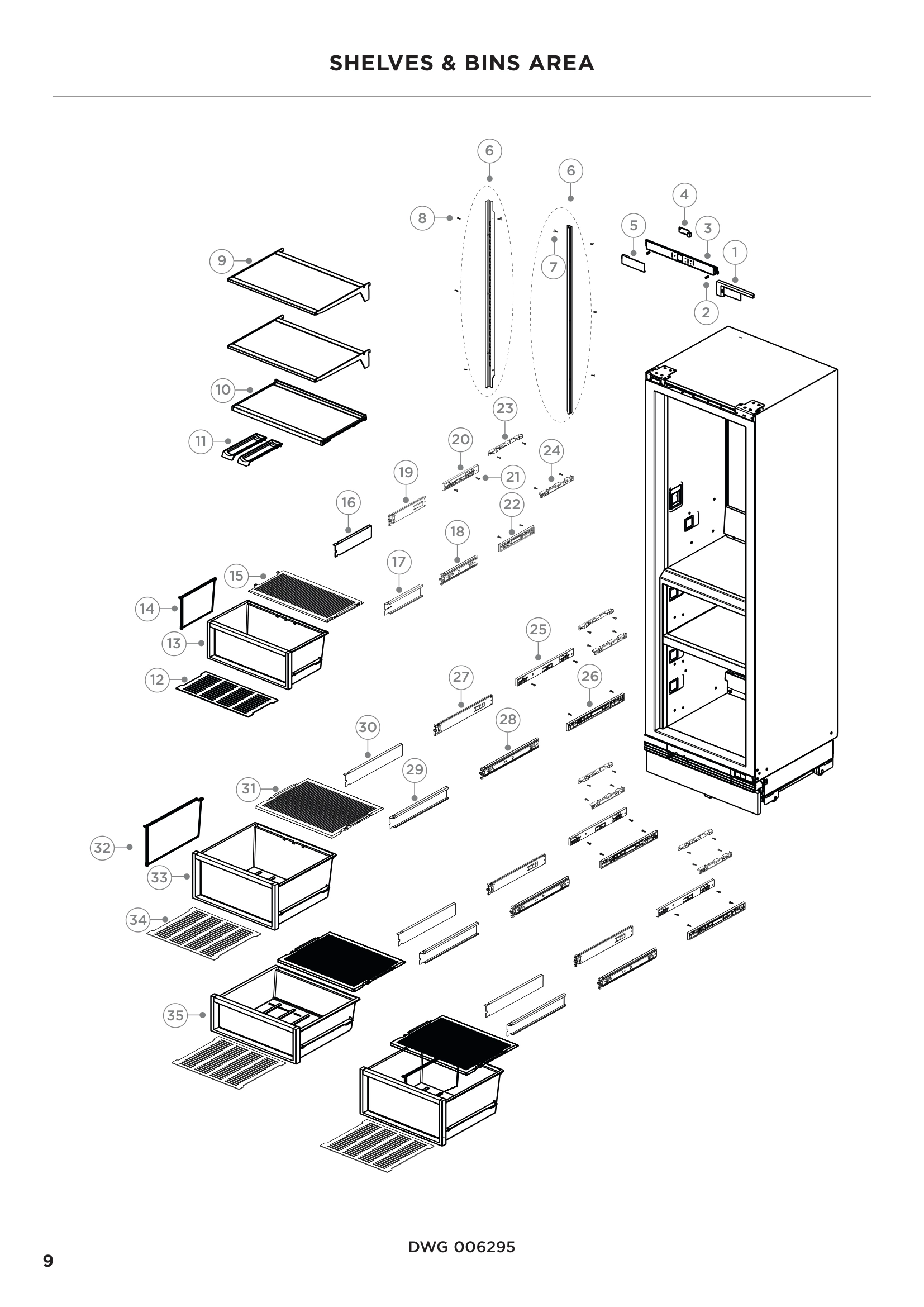 SHELVES & BINS AREA