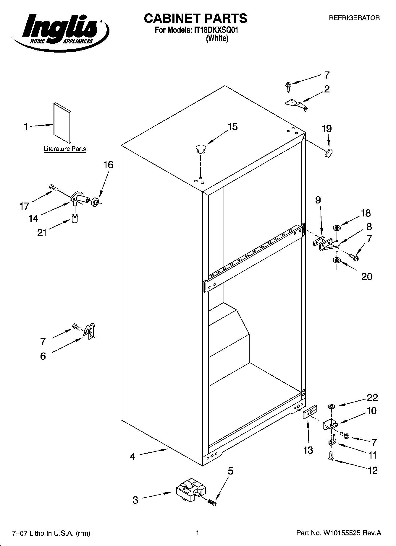 01 - CABINET PARTS