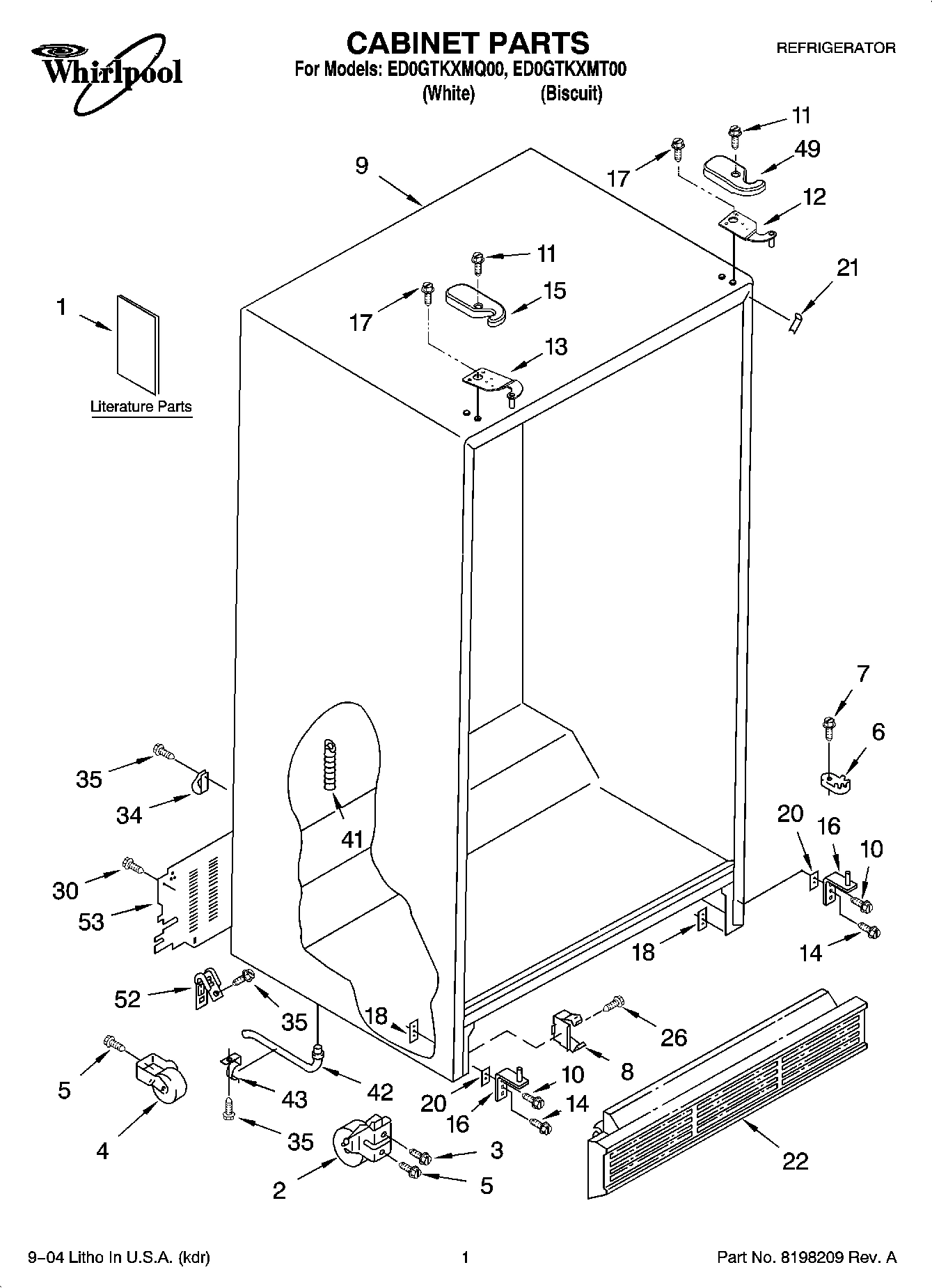 01 - CABINET PARTS