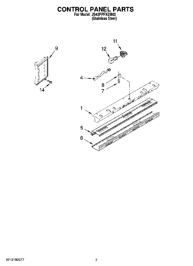 05 - CONTROL PANEL PARTS