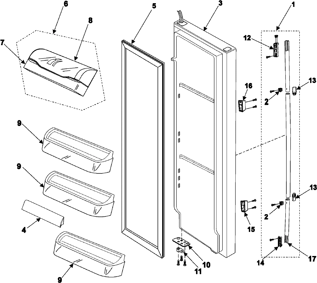 11 - REFRIGERATOR DOOR