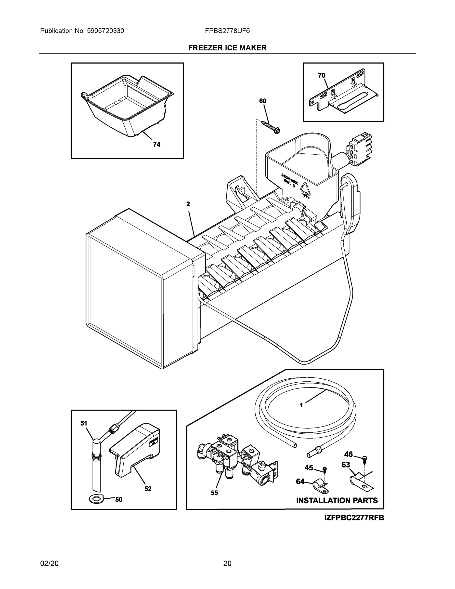 10 - FREEZER ICE MAKER