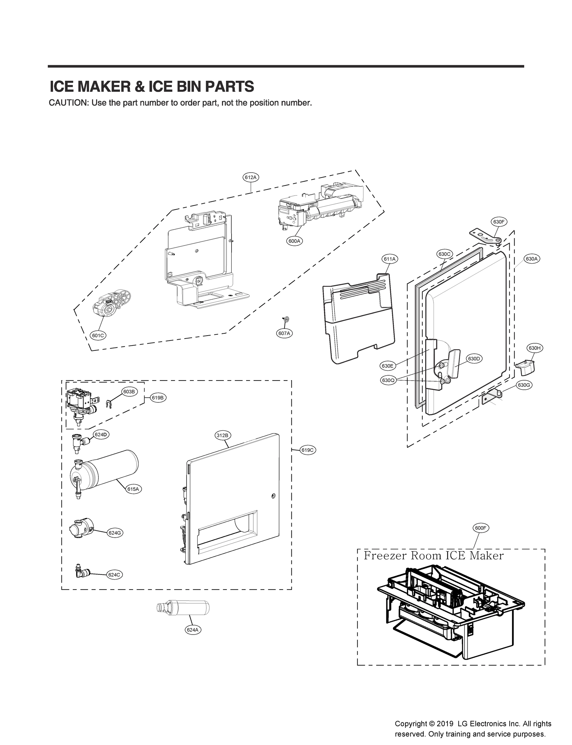 ICEMAKER & ICE BIN PARTS