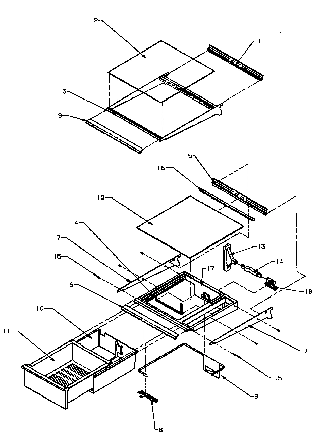 16 - REF SHELVING AND DRAWERS