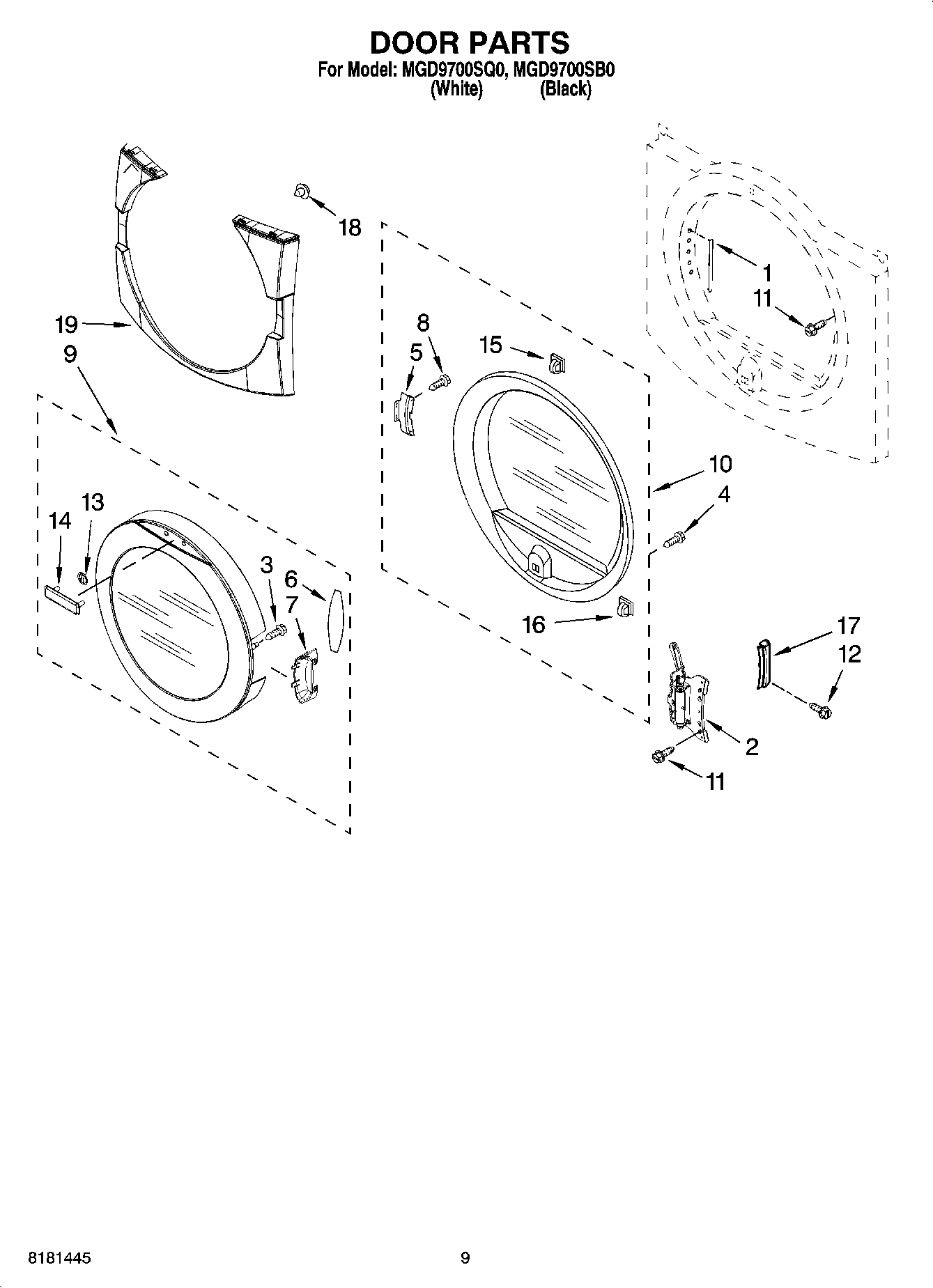 05 - DOOR PARTS, OPTIONAL PARTS (NOT INCLUDED)