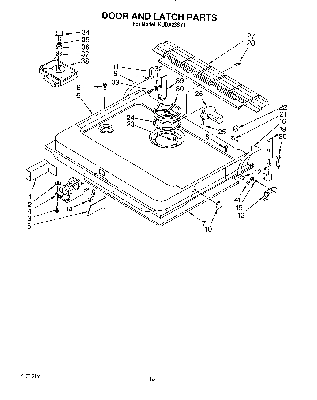 12 - DOOR AND LATCH
