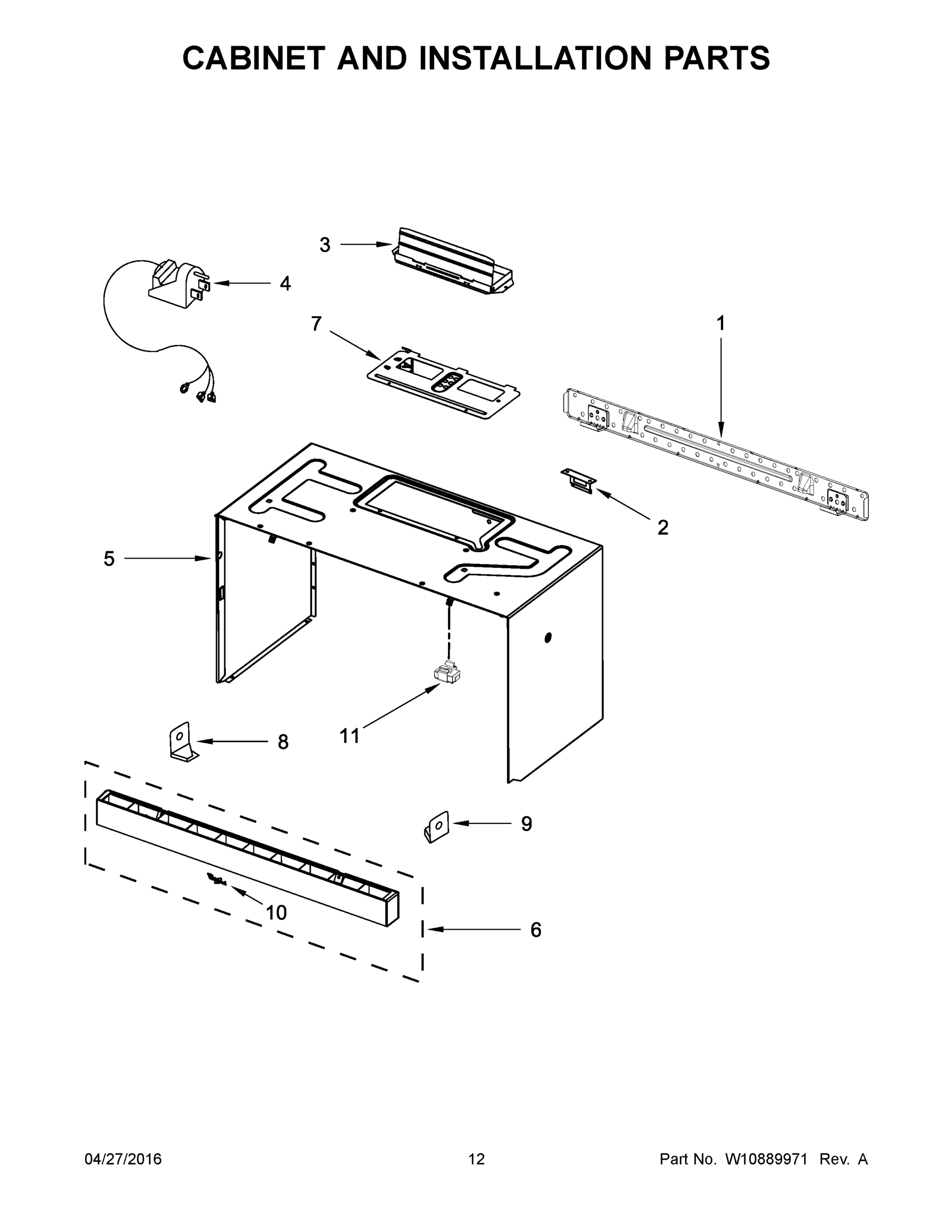 07 - CABINET AND INSTALLATION PARTS