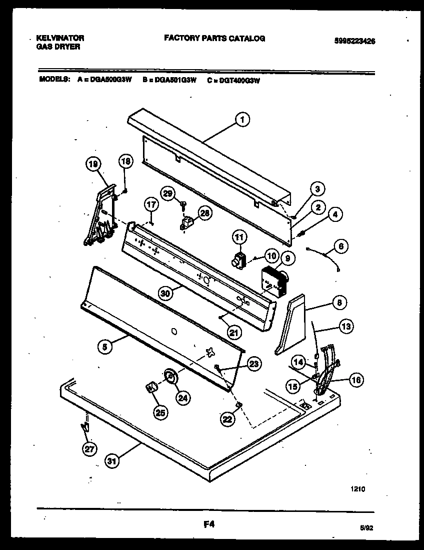 04 - CONSOLE AND CONTROL PARTS