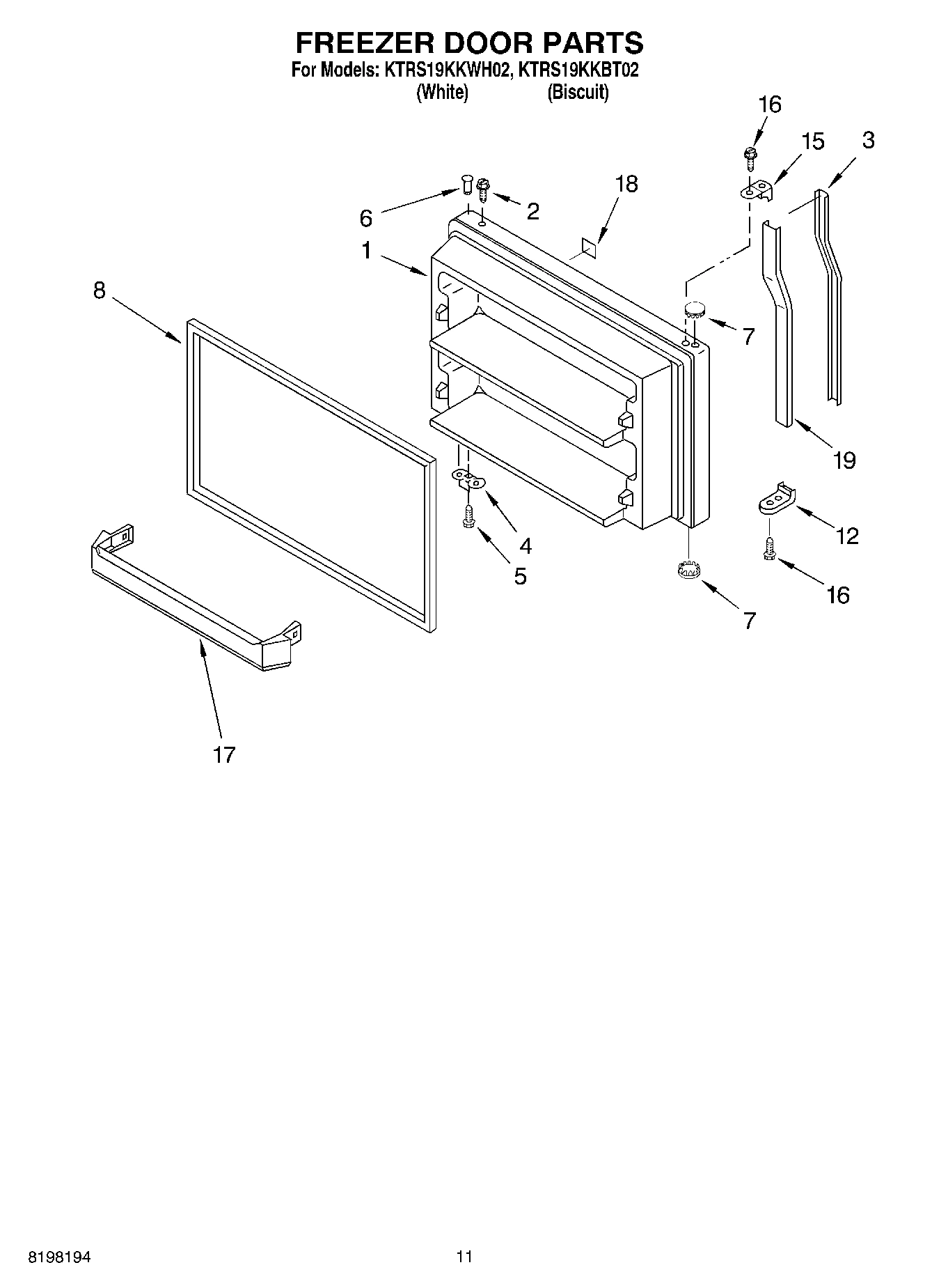 06 - FREEZER DOOR, OPTIONAL