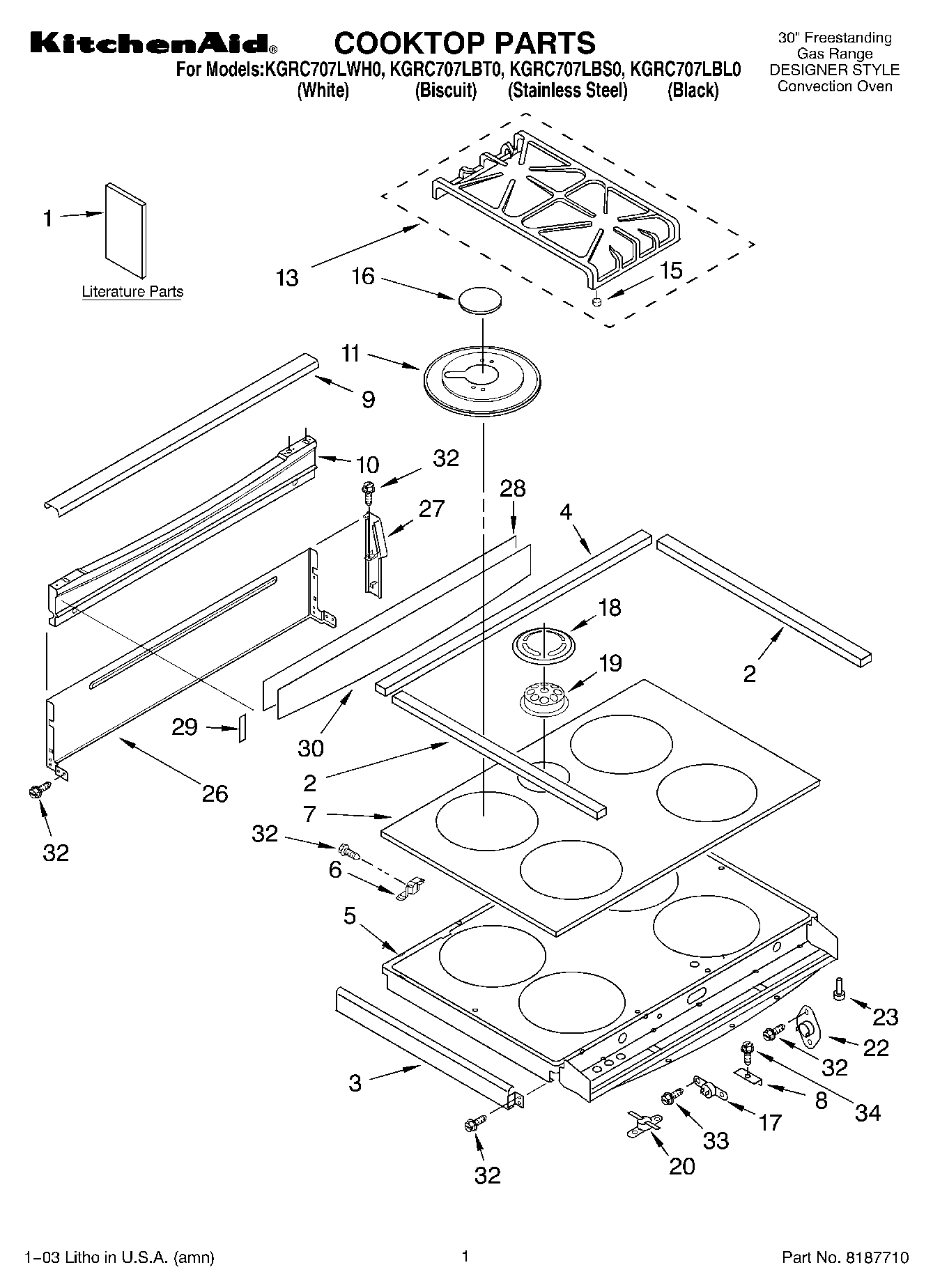 01 - COOKTOP PARTS