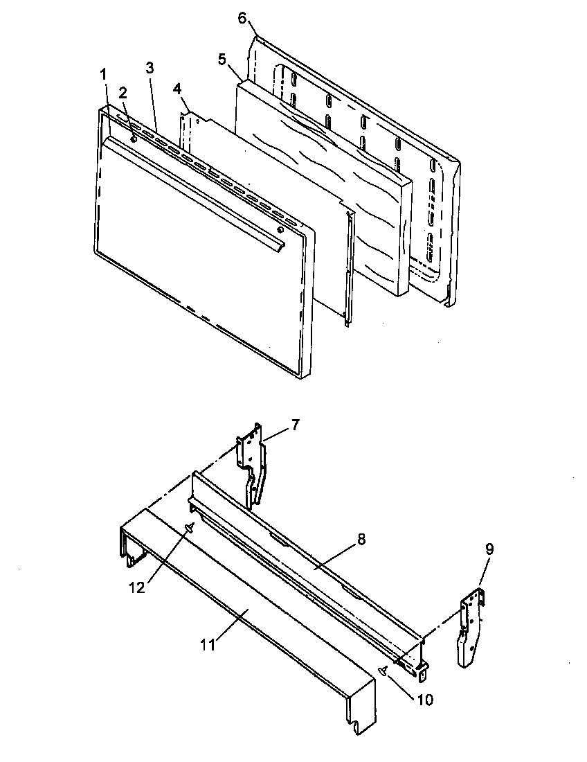 04 - OVEN DOOR AND BACKGUARD ASSY